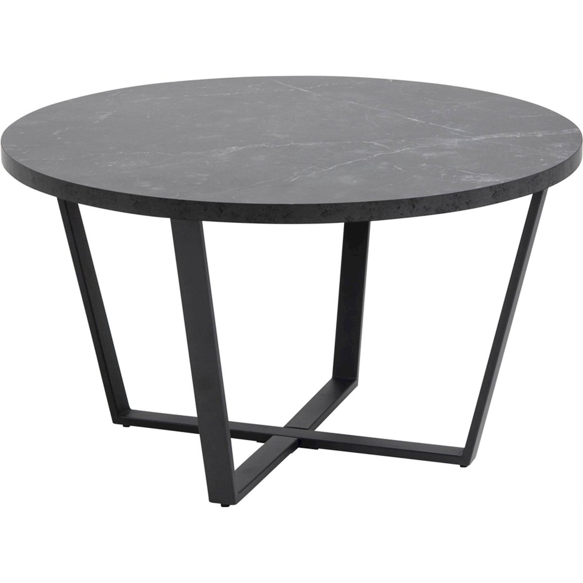 Table basse ronde métal collection RETLEN noir, RECOLLECTION