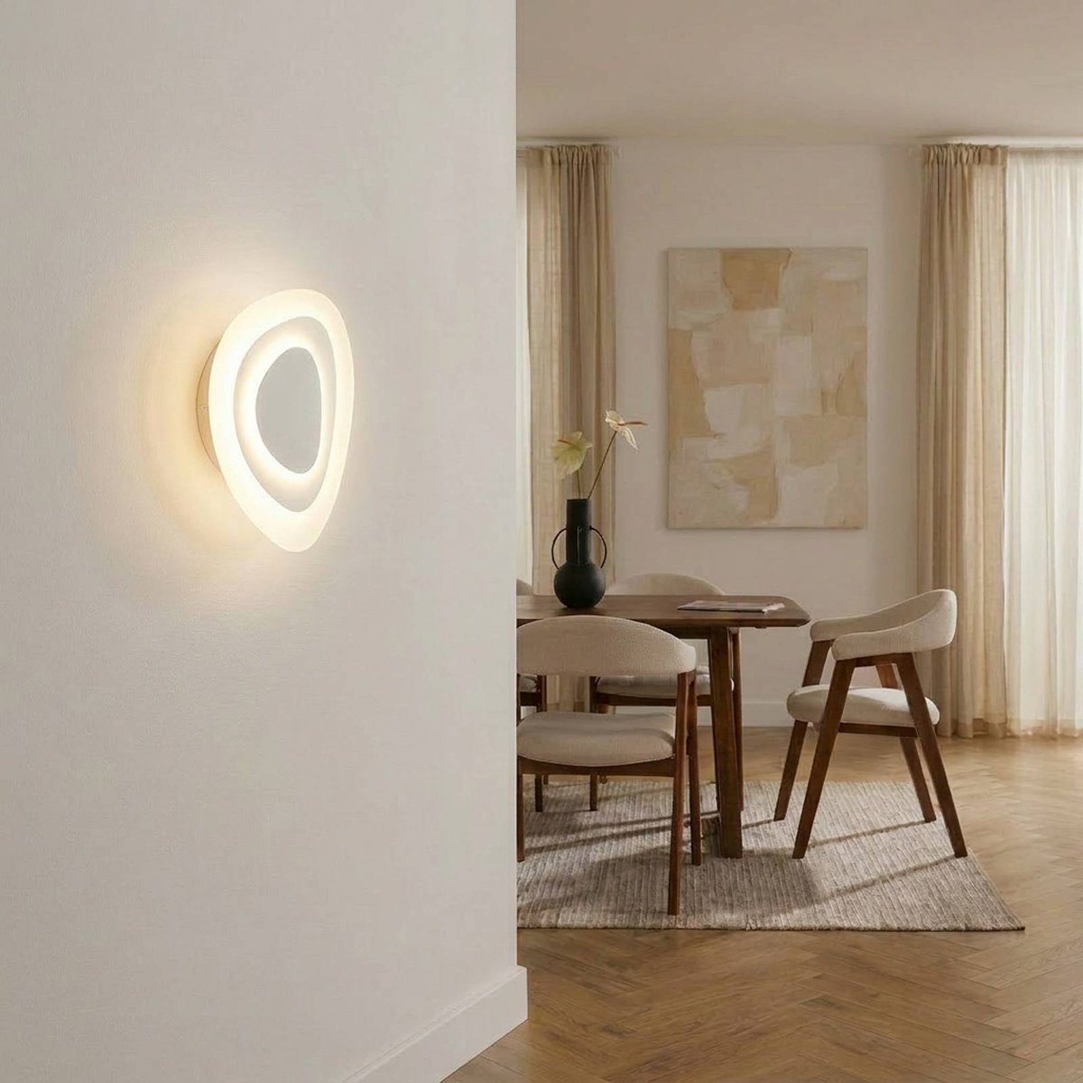 Applique moderneLED, Delar blanc, LINDBY