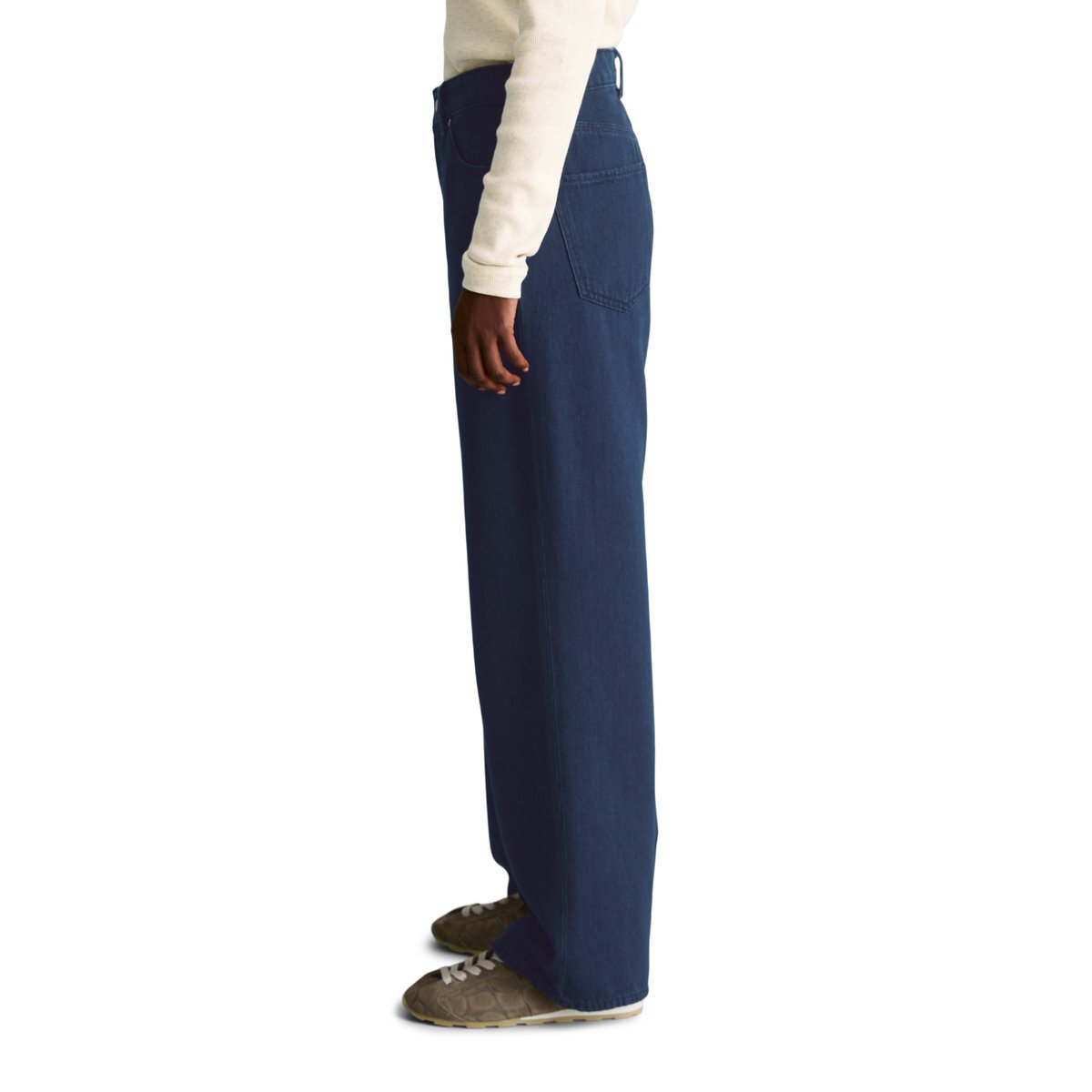 Jeans modèle Tomma wide en coton bio non extensible bleu, MARC O’POLO DENIM
