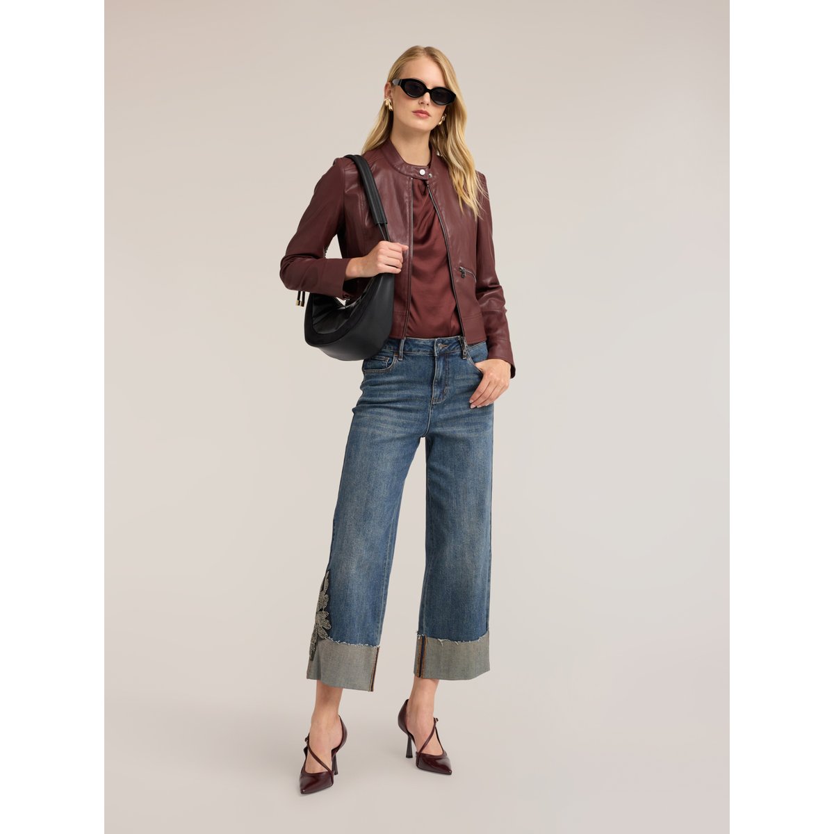 Jean court avec patch brodé light - blue, MOTIVI