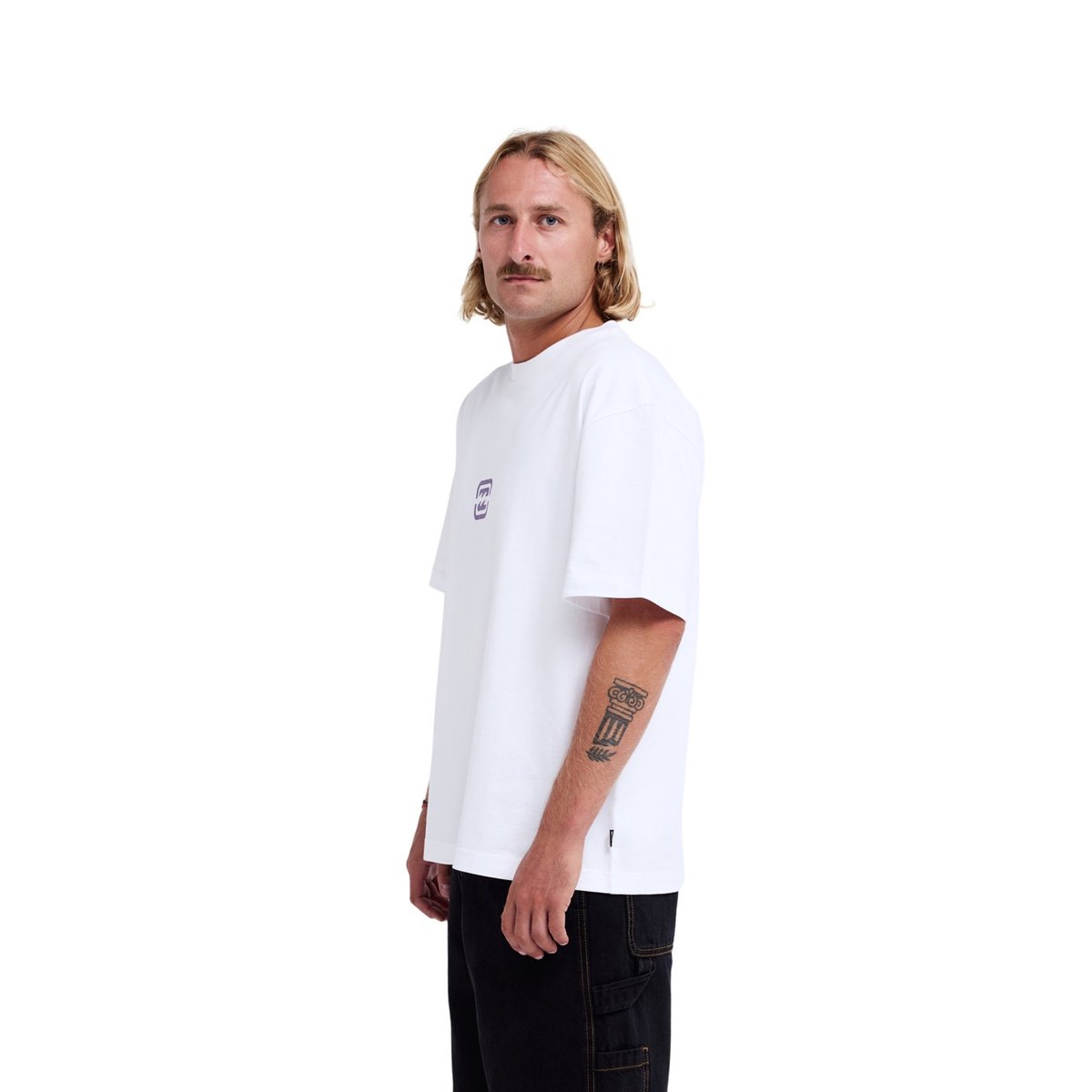 T shirt manches courtes BRACKET OG blanc white, BILLABONG