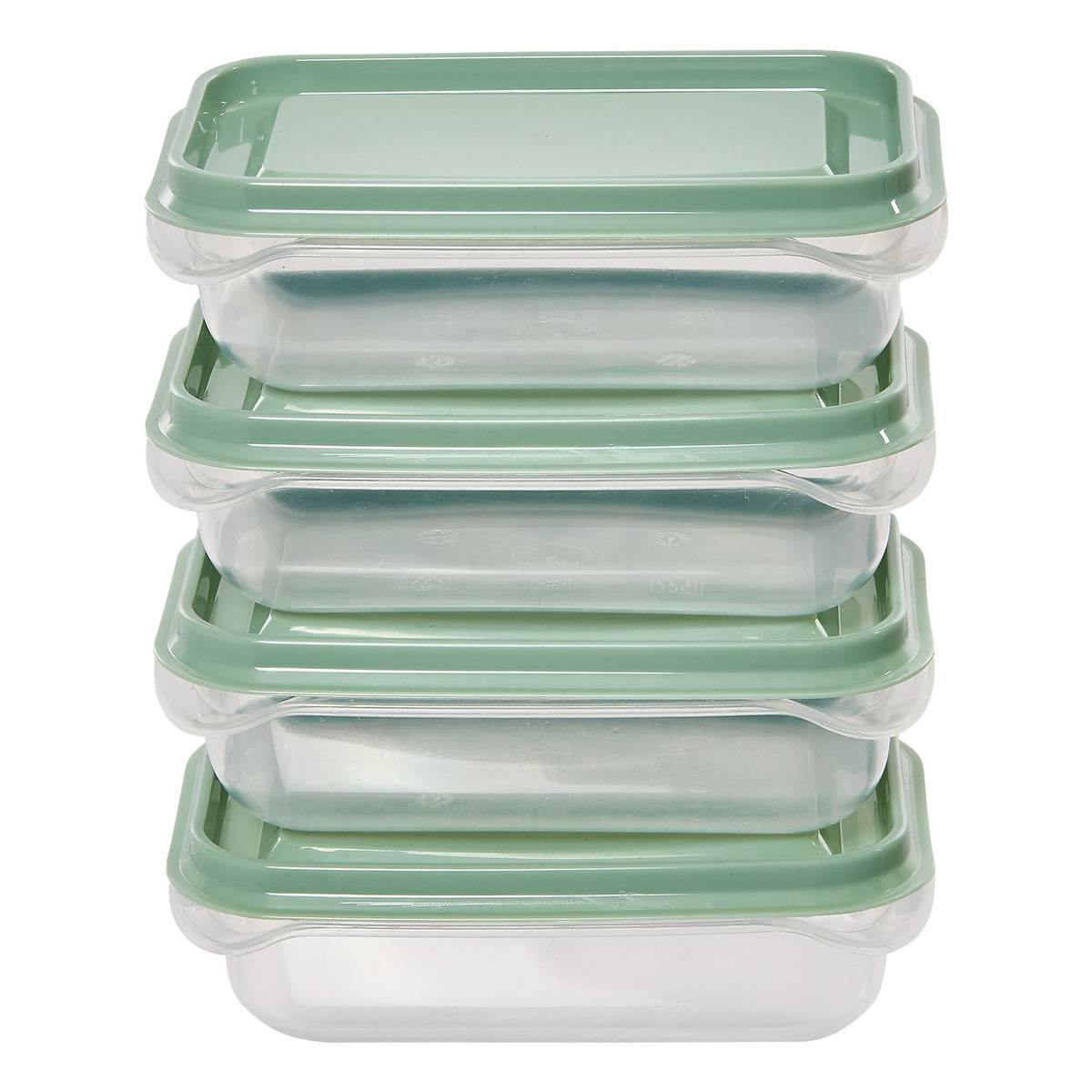 Lot de 12 boîtes de conservation ESSENTIELS transparent, 5FIVE SIMPLY SMART
