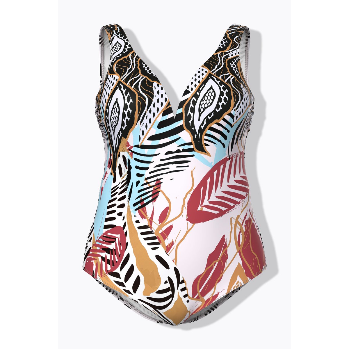 Maillot de bain avec bonnets souples rose, ULLA POPKEN