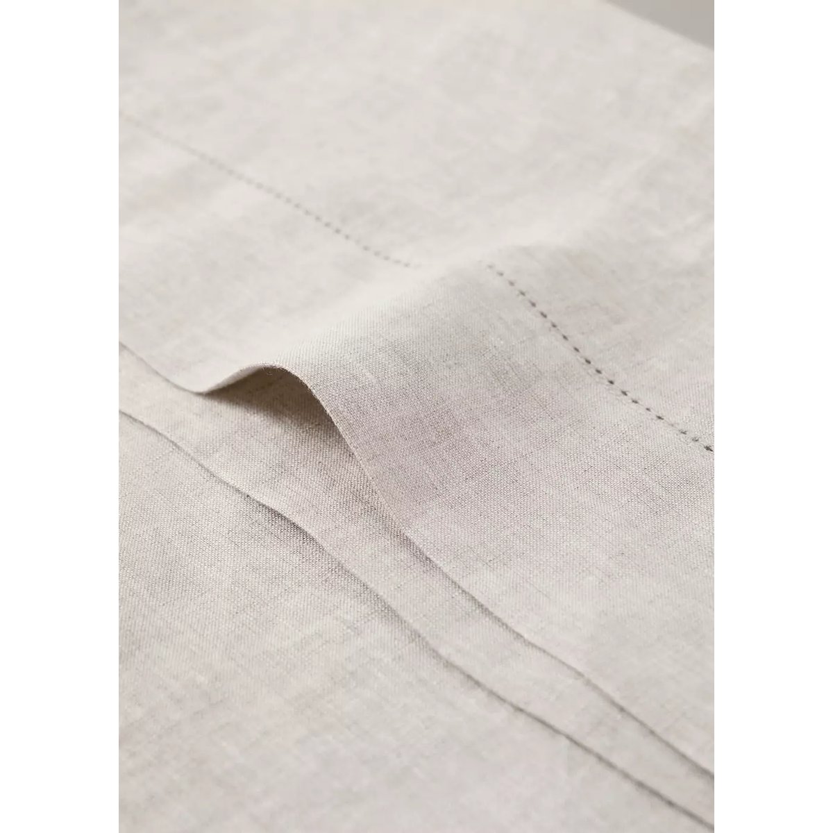 Taie d'oreiller lin lavé ajouré 45x110 cm beige, MANGO HOME