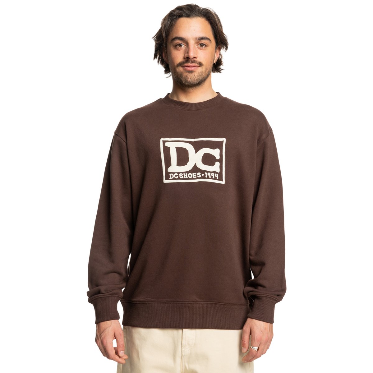 Sweat TRIBUTE. marron coffee bean, DC SHOES