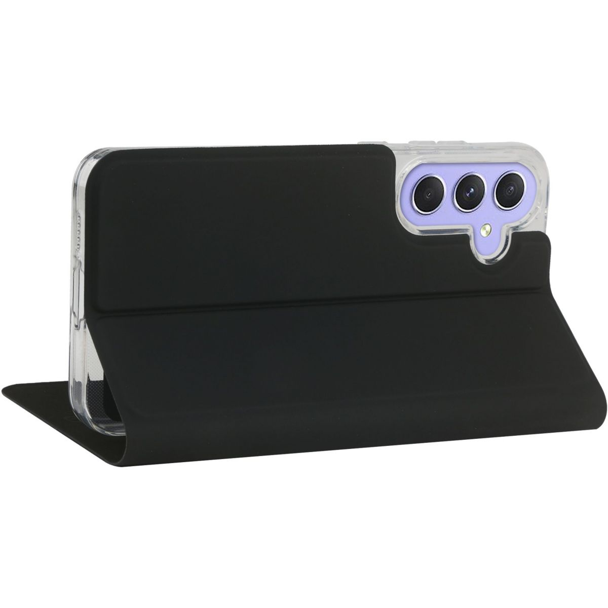 Etui Samsung A55 Folio Noir couleur unique, ESSENTIEL B