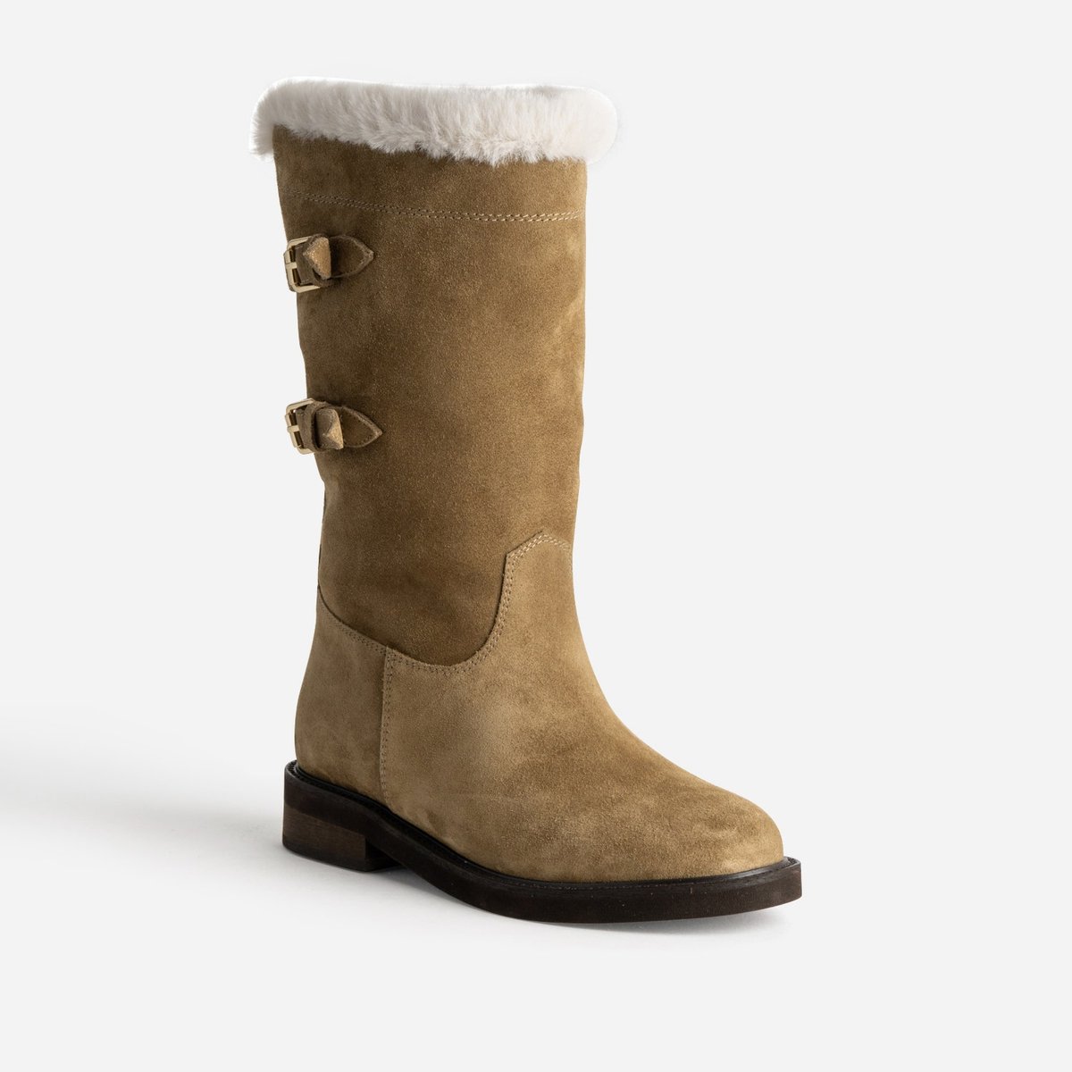 Botte Plate en cuir CAITLIN taupe, ERAM