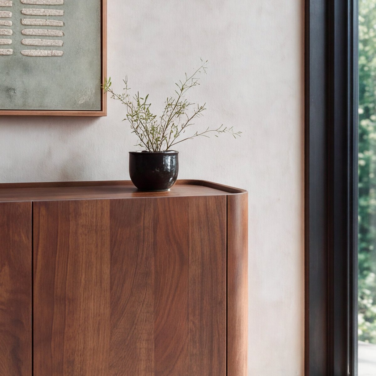 Buffet en bois de manguier - ALDO marron foncé, MAISON PAVANE