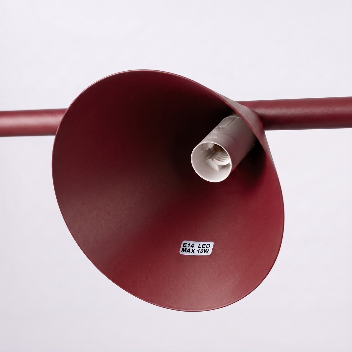 Lustre Acier Bourgogne E14 4 Nox bourgogne, EDEN