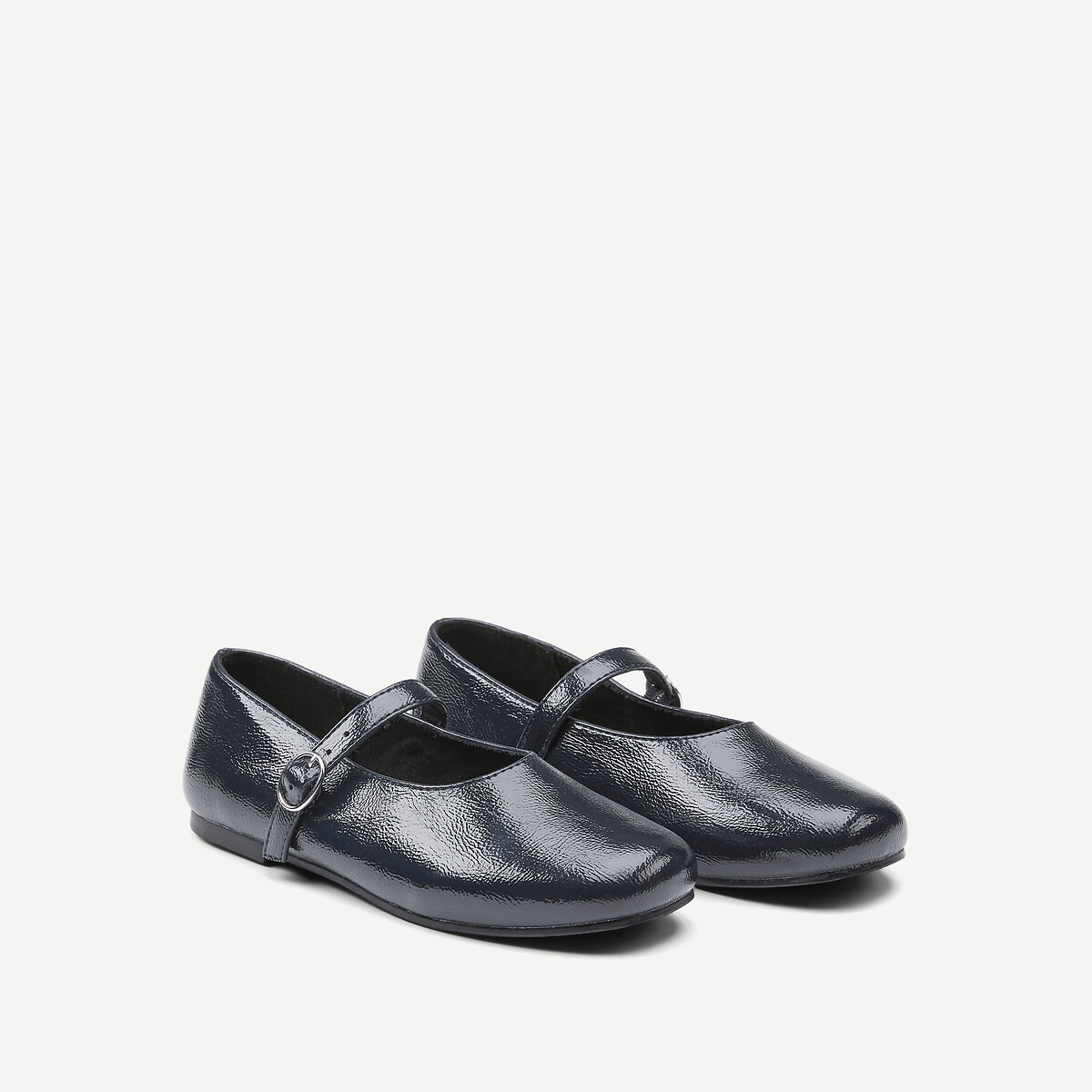 Ballerines à bride, vernies bleu foncé, LA REDOUTE COLLECTIONS