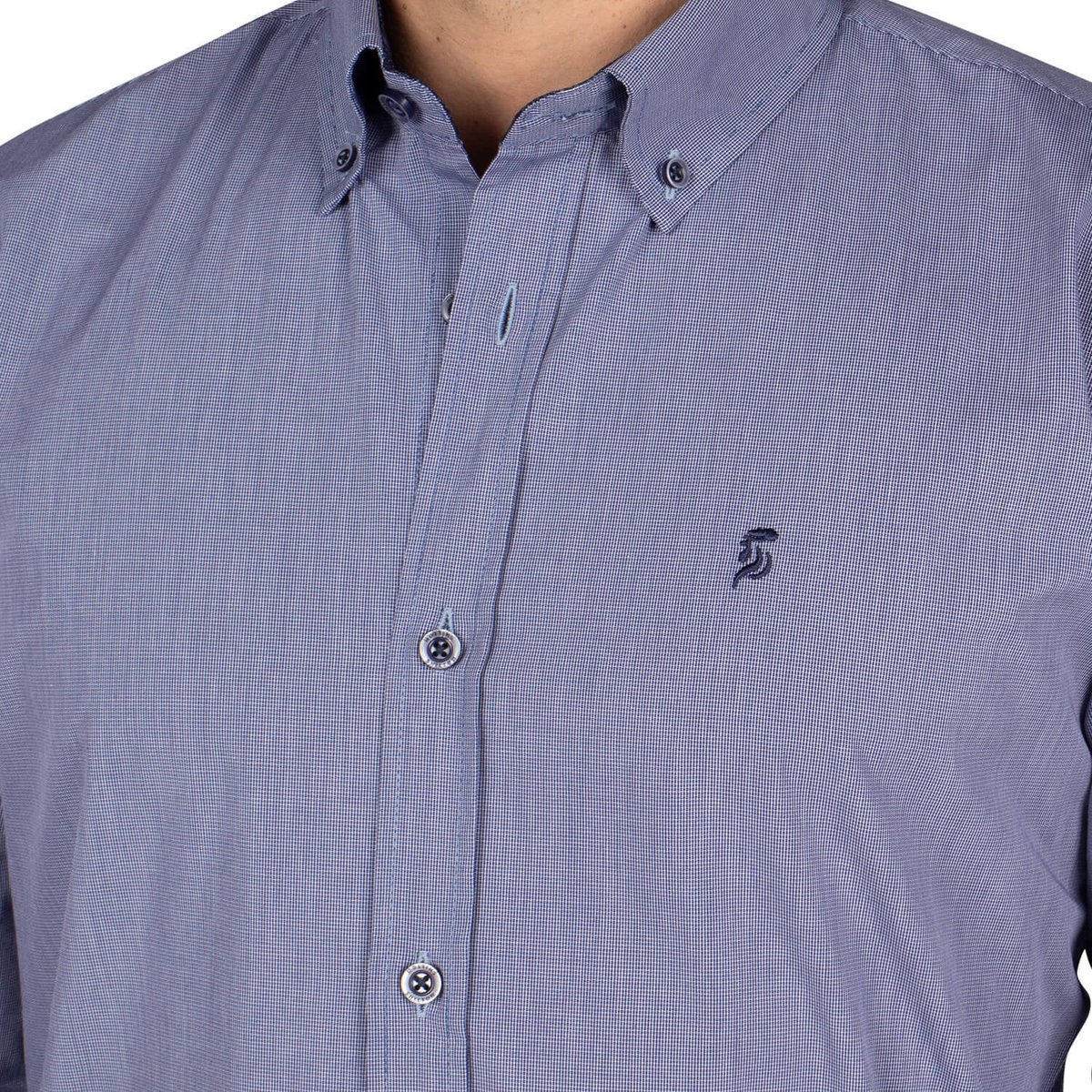 Chemise imprimé VICHY navy, SHILTON
