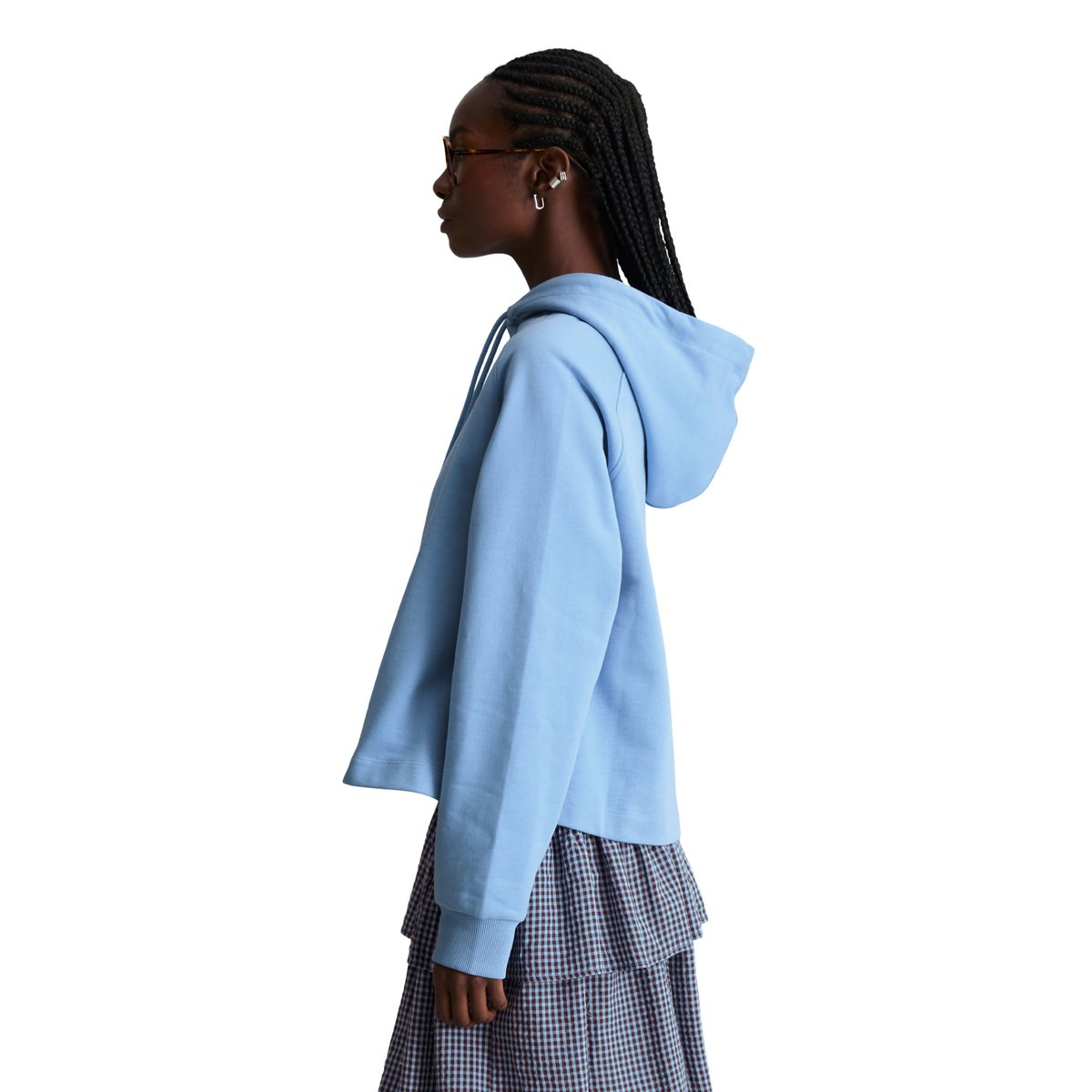 Hoodie oversize en French Terry doux bleu moyen, MARC O’POLO DENIM