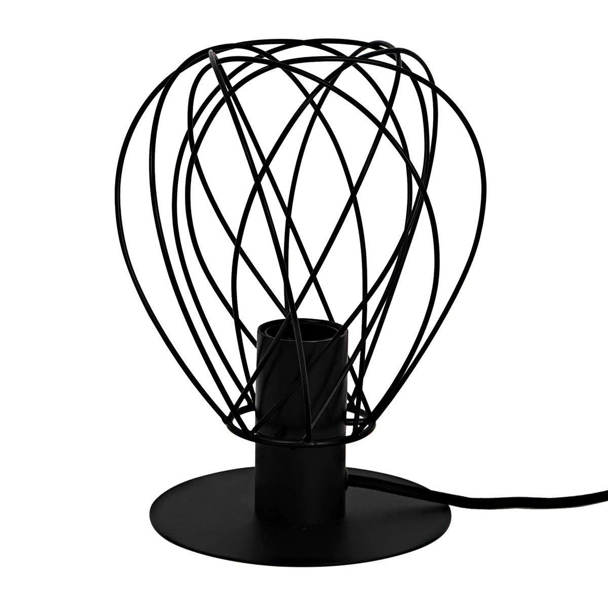 Lampe à poser en métal, MERONE noir, INSPIRE