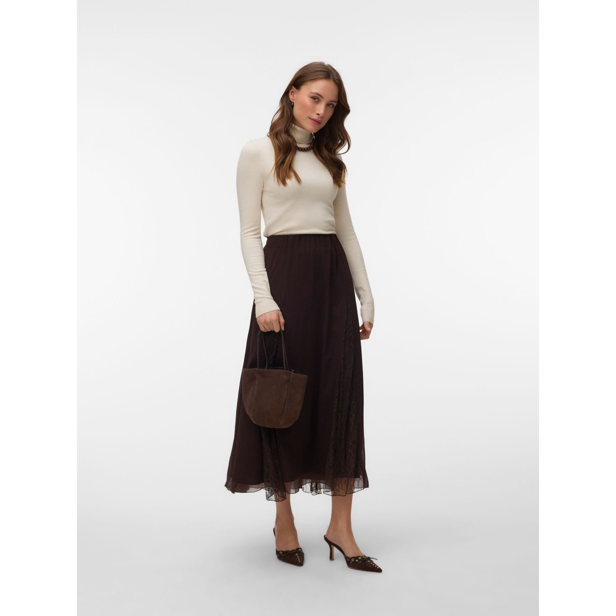 Jupe marron - chocolate torte, VERO MODA
