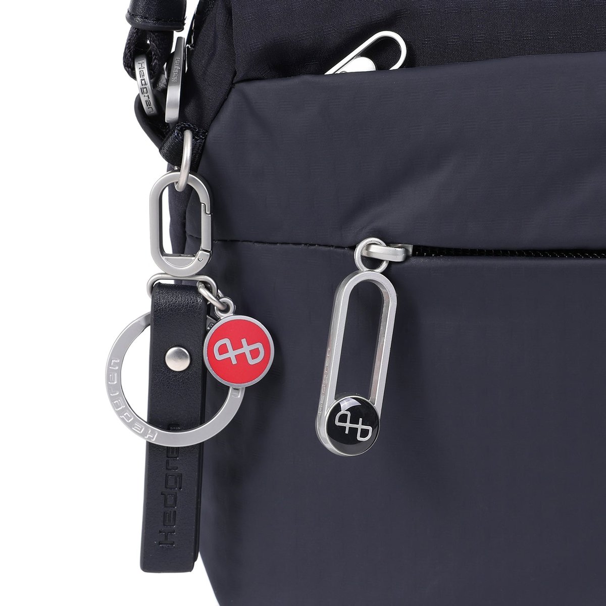 Sac bandoulière léger avec protection RFID vulcan blue, HEDGREN