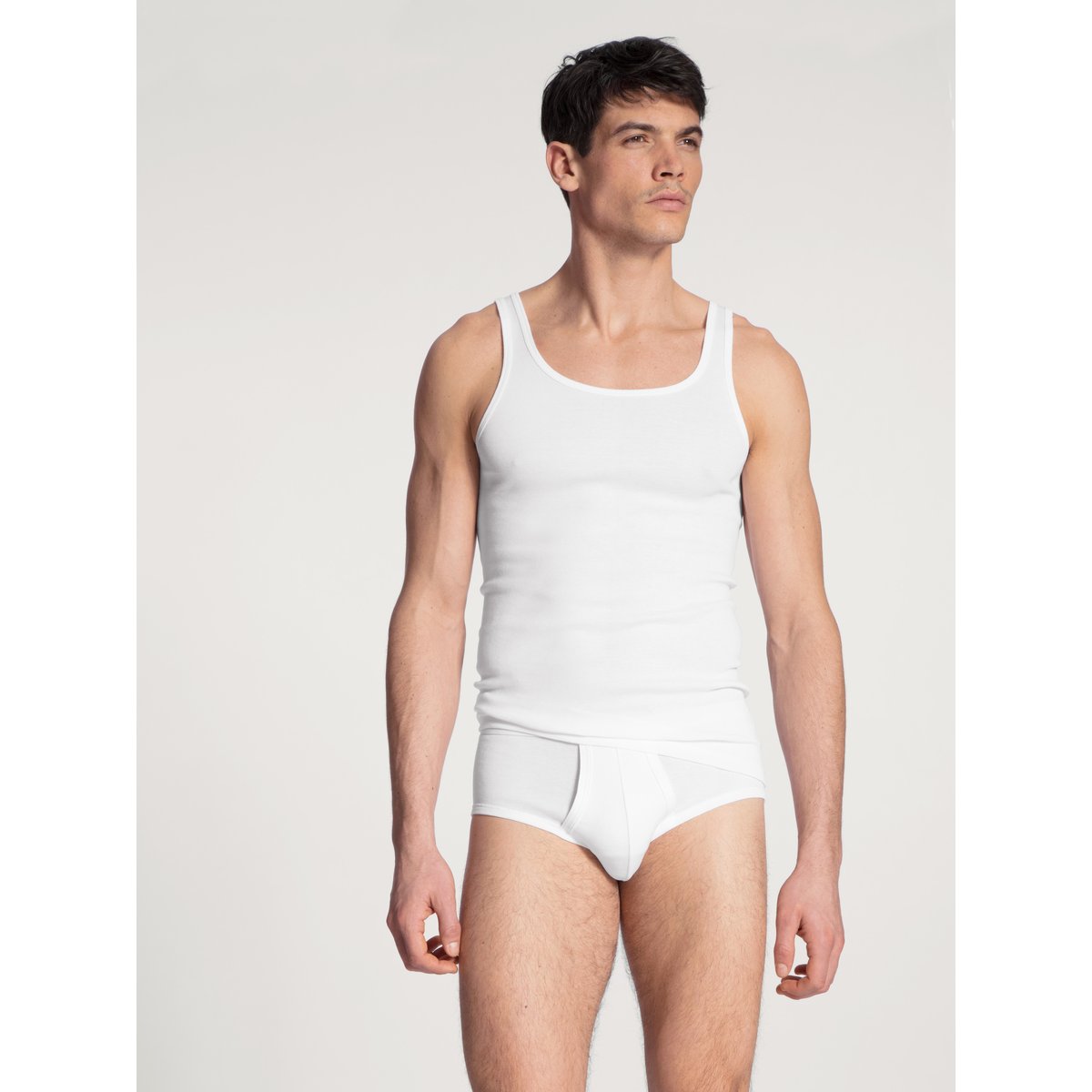 sans manches Coton TWISTED COTTON DUO blanc, CALIDA