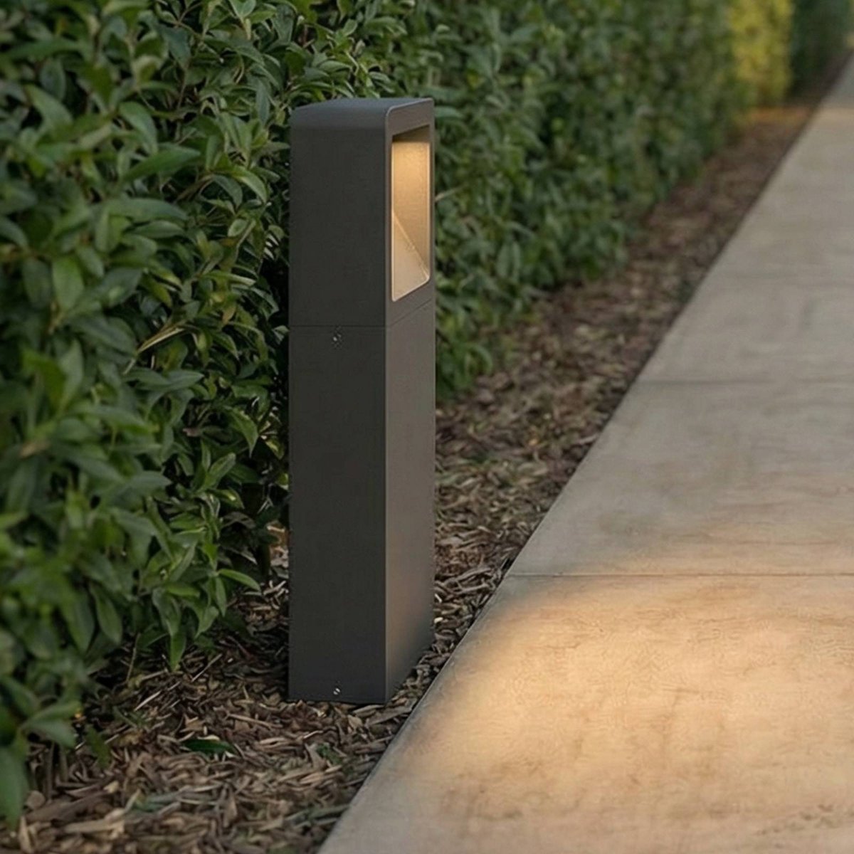 Luminaire extérieur en aluminium moderneLED anthracite, LUCANDE