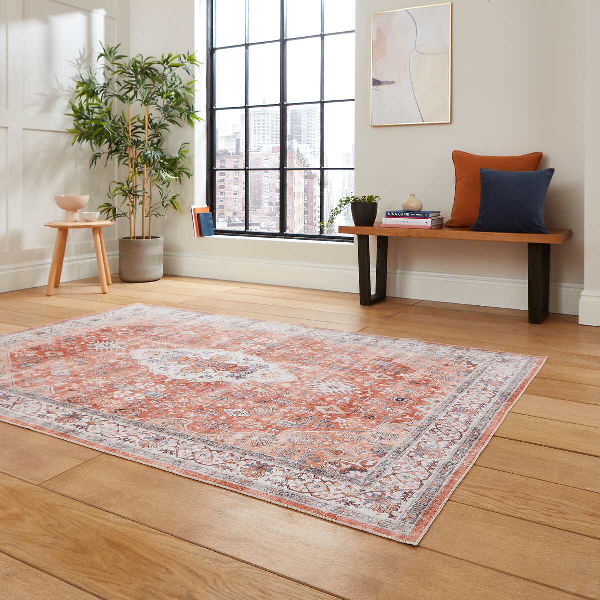 Distressed Traditional Digital Printed Rug multi-coloured, SO'HOME
