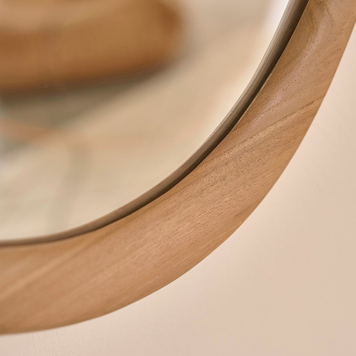 Miroir organique en teck massif 75x60 cm  BELIZE naturel, BERAH GETAH