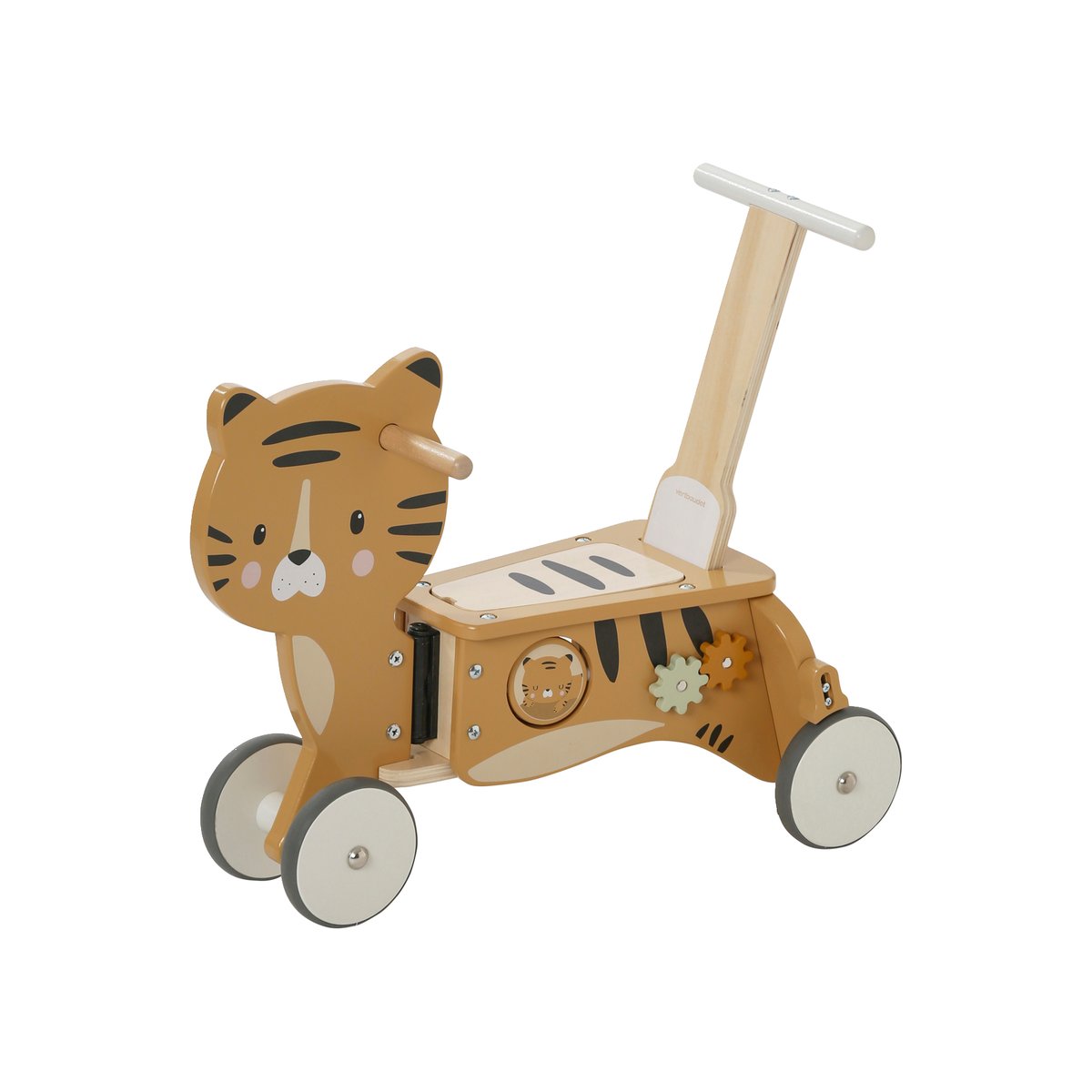 Porteur chariot de marche 2 en 1 en bois FSC® bois, VERTBAUDET