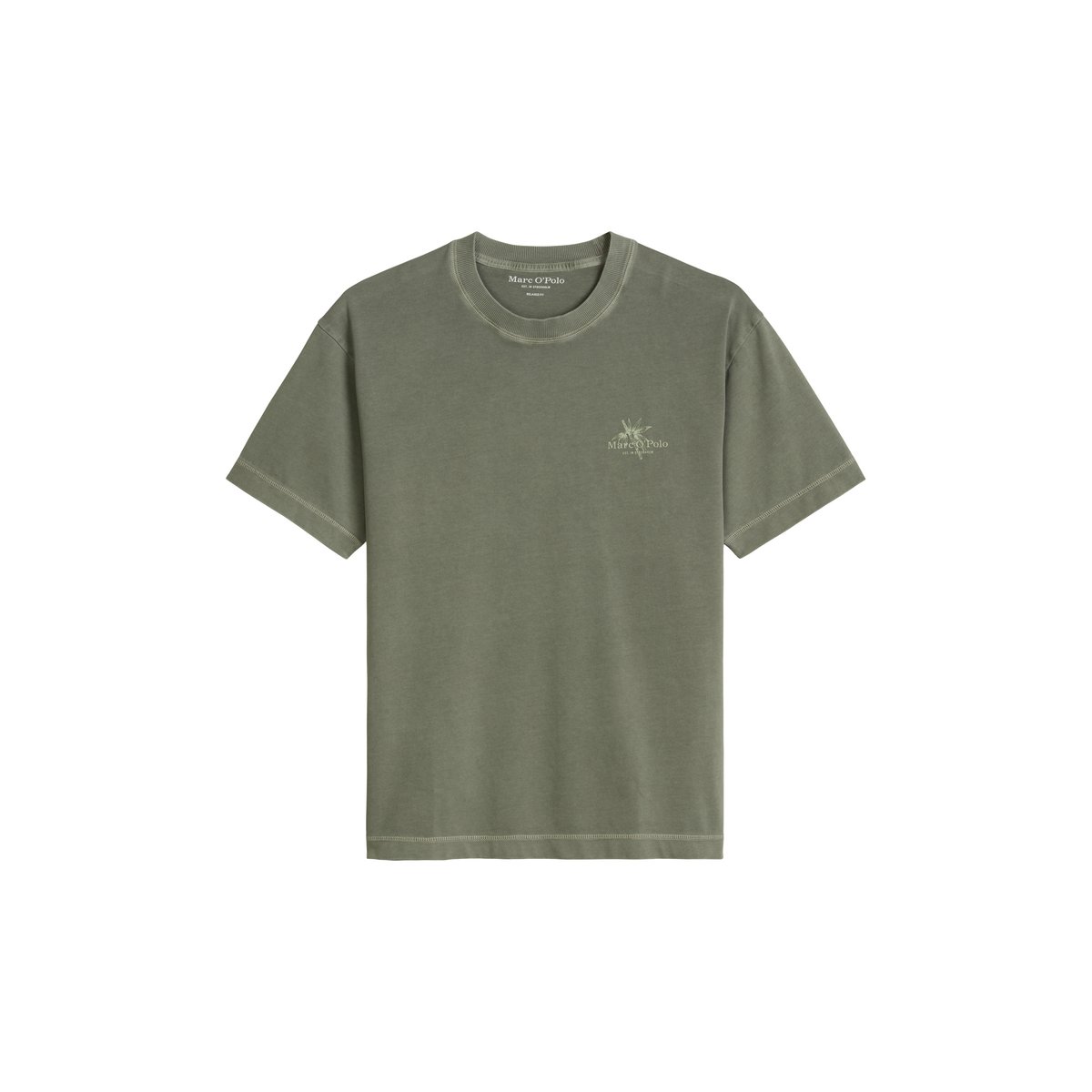 T-shirt loose avec un imprimé estival dans le dos gris foncé, MARC O'POLO