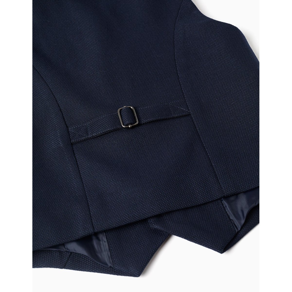 Gilet sans manches en piqué avec poches décoratives bleu, ZIPPY