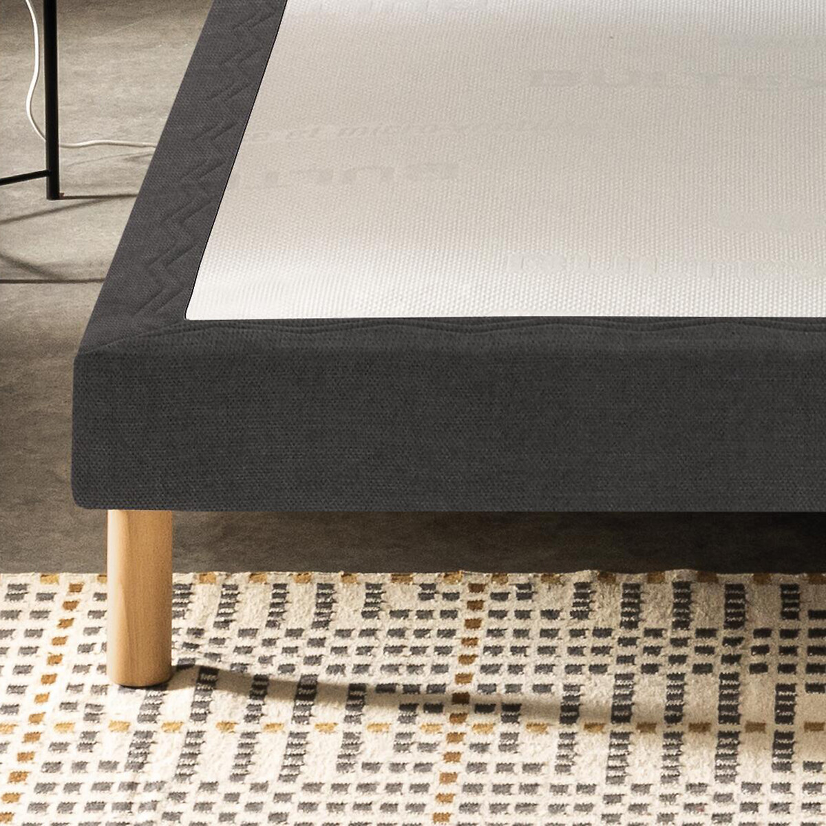 Sommier Bultex morphologique 3 zones gris fumé, BULTEX