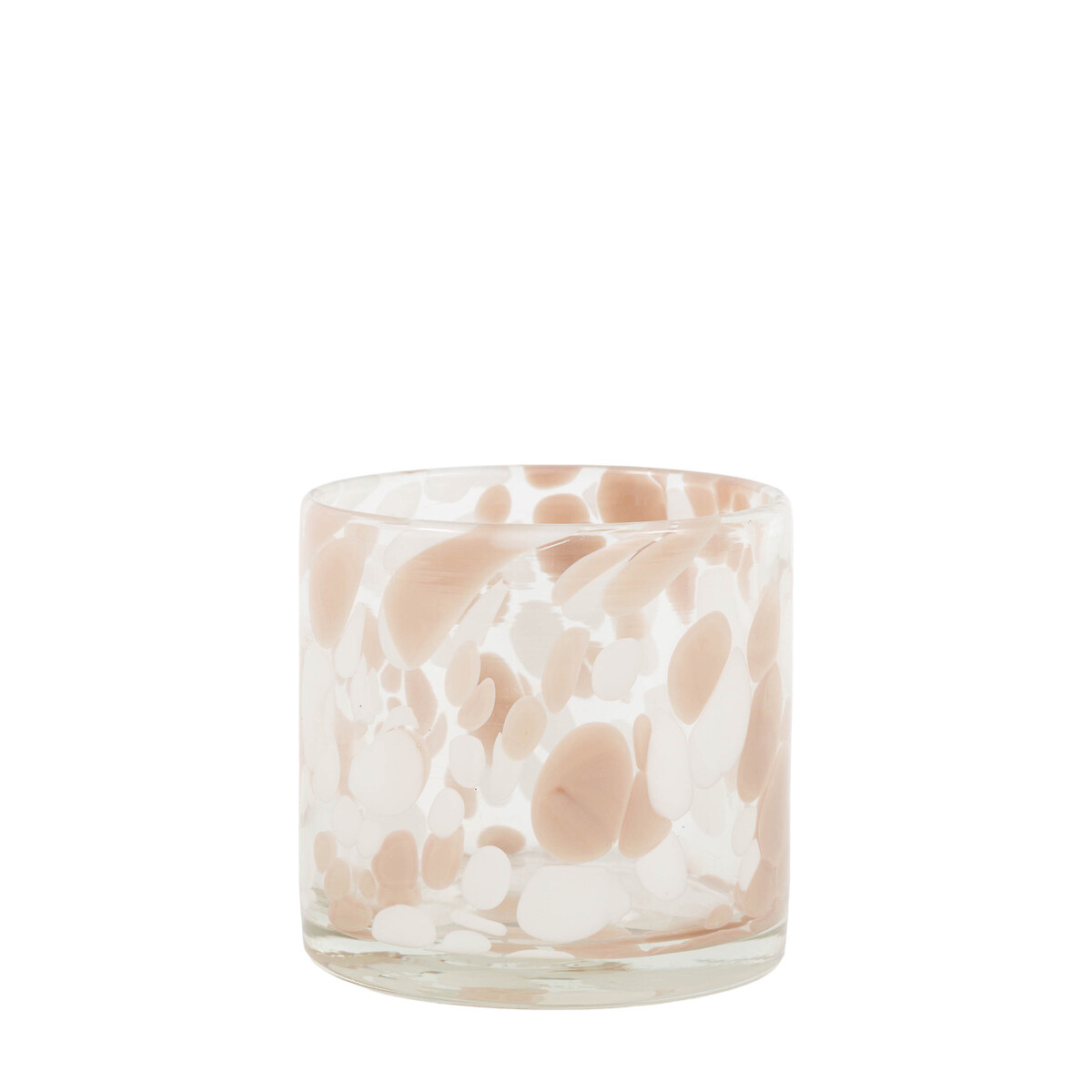 Small Confetti Glass Candle Holder in Taupe taupe, ÉDITÉ