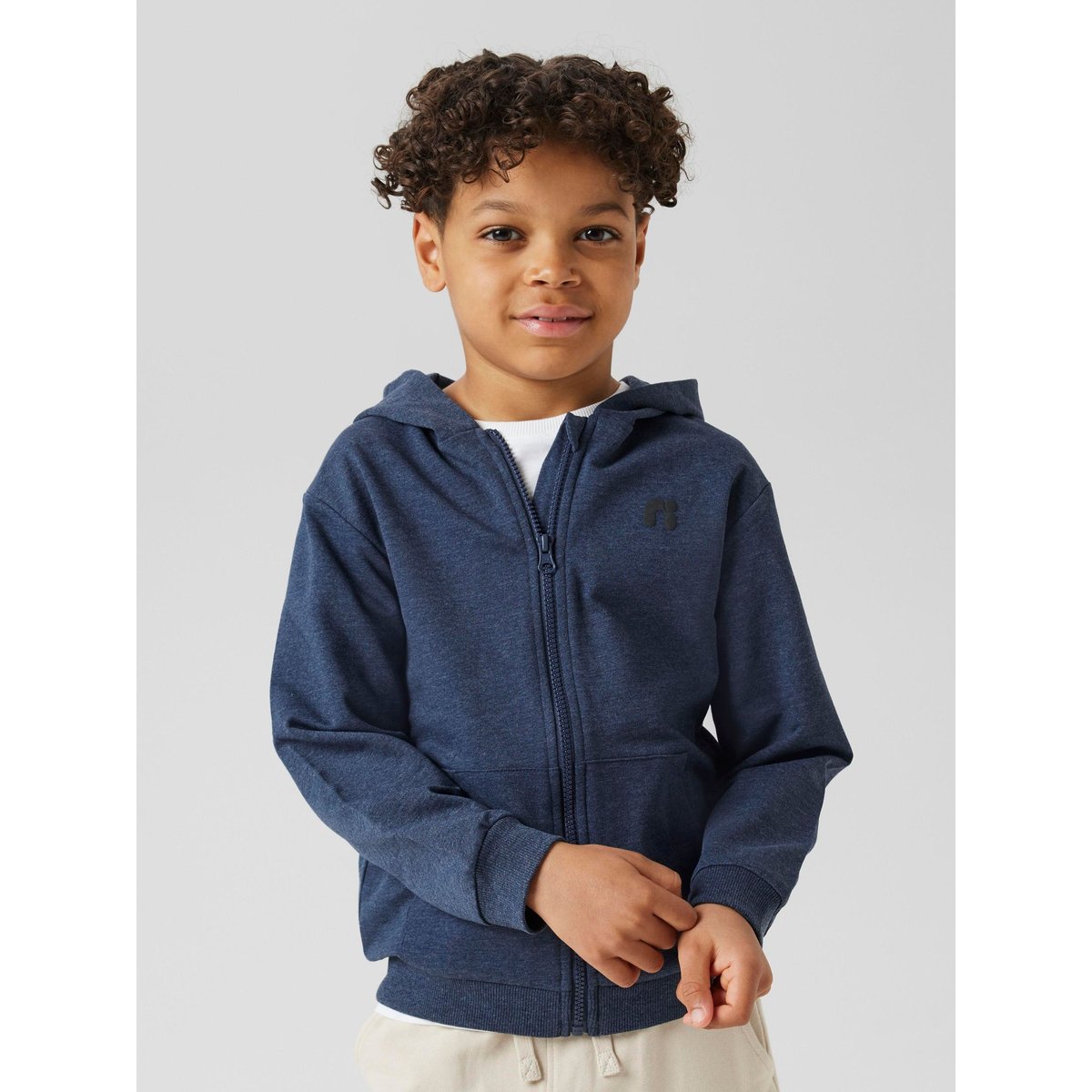 Sweat-Shirt Zippé À Capuche navy blazer, NAME IT