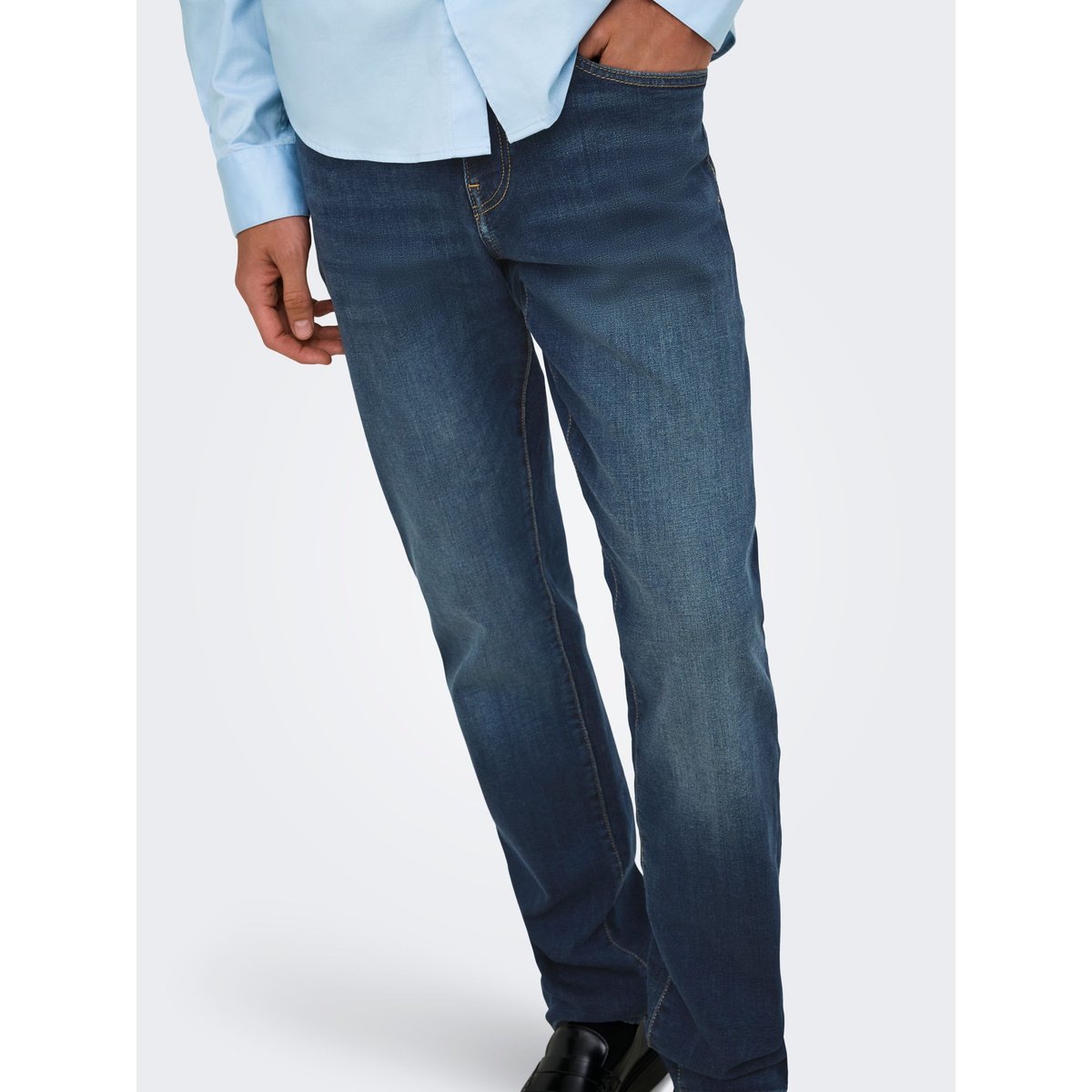 Coupe Regular dark blue denim, ONLY & SONS