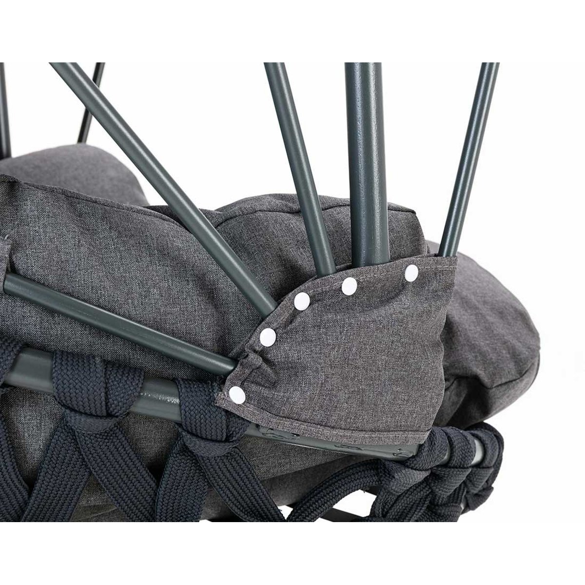 Fauteuil suspendu - NAMU noir / gris, LISA DESIGN