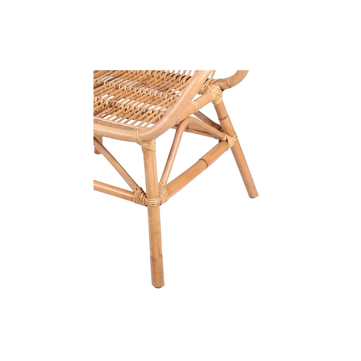 Fauteuil en rotin - 69x64.5x87cm bois, SUNNYDAYS