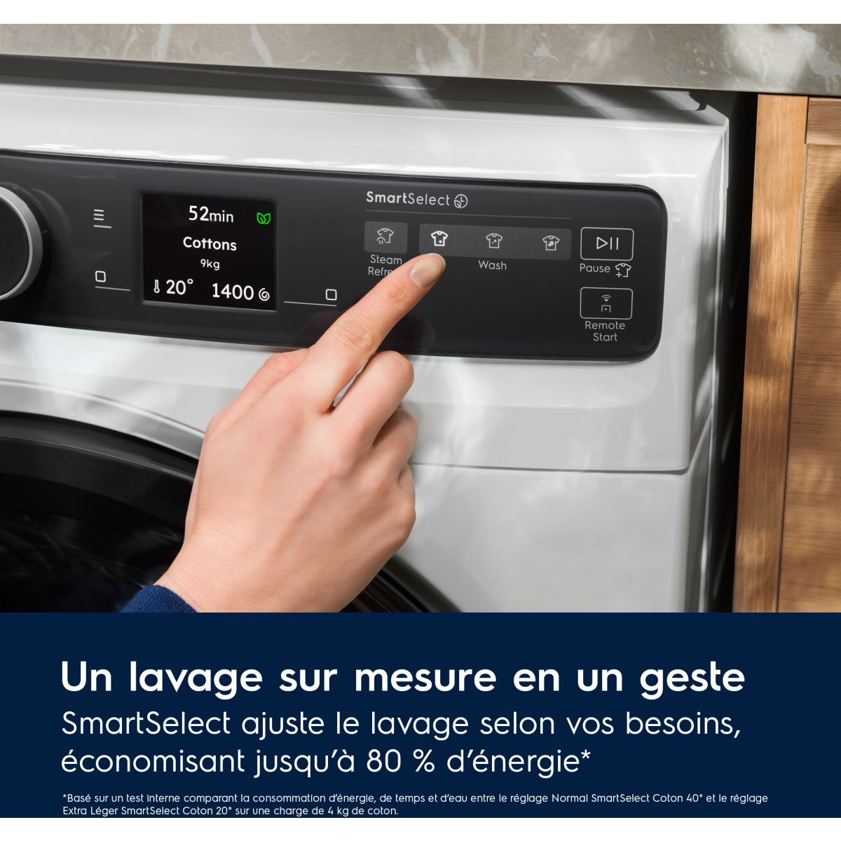 Lave linge hublot EW9FI71014FC blanc, ELECTROLUX