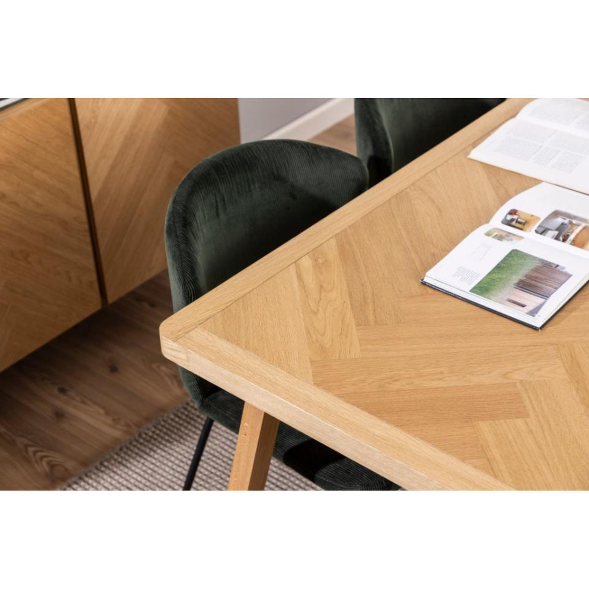 Table à manger rectangulaire en chêne L200 de style scandinave - WALY bois clair, HELLIN, DEPUIS 1862