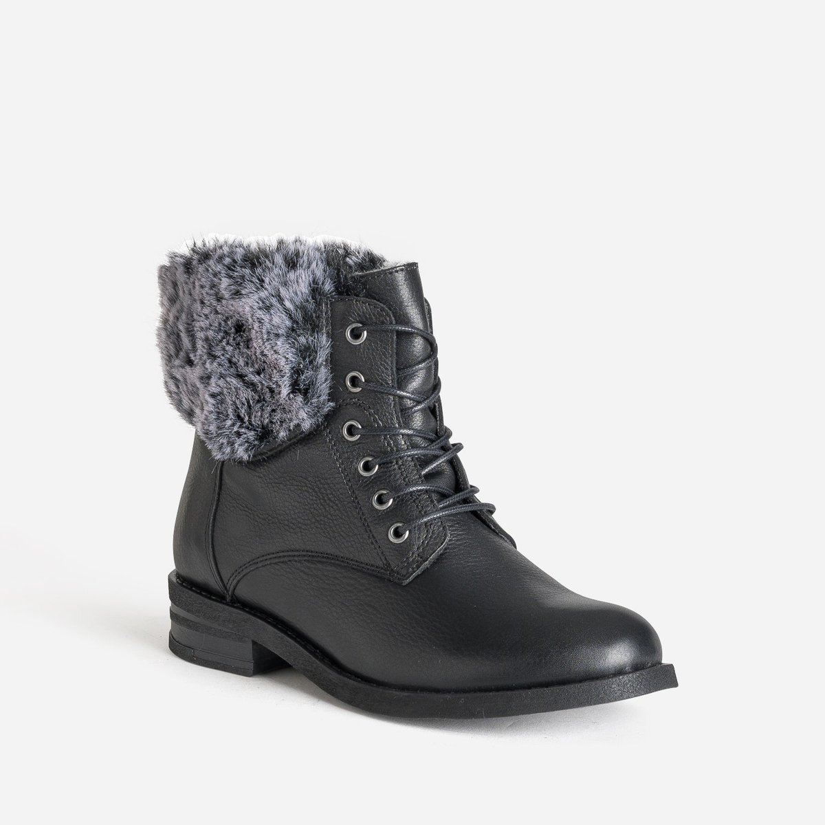 Boots en cuir LYSON noir, ERAM