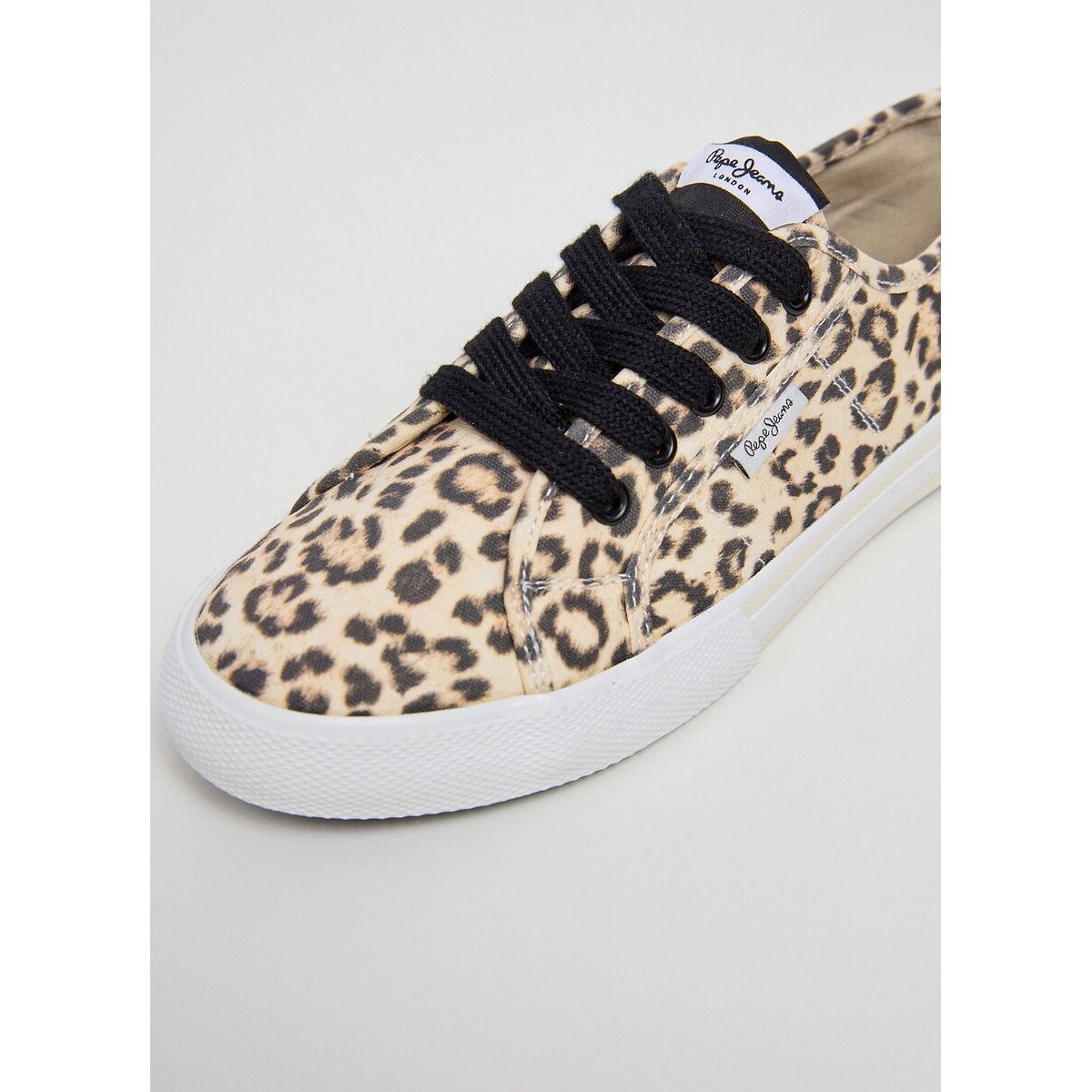 Baskets en toile Brady Leo léopard, PEPE JEANS