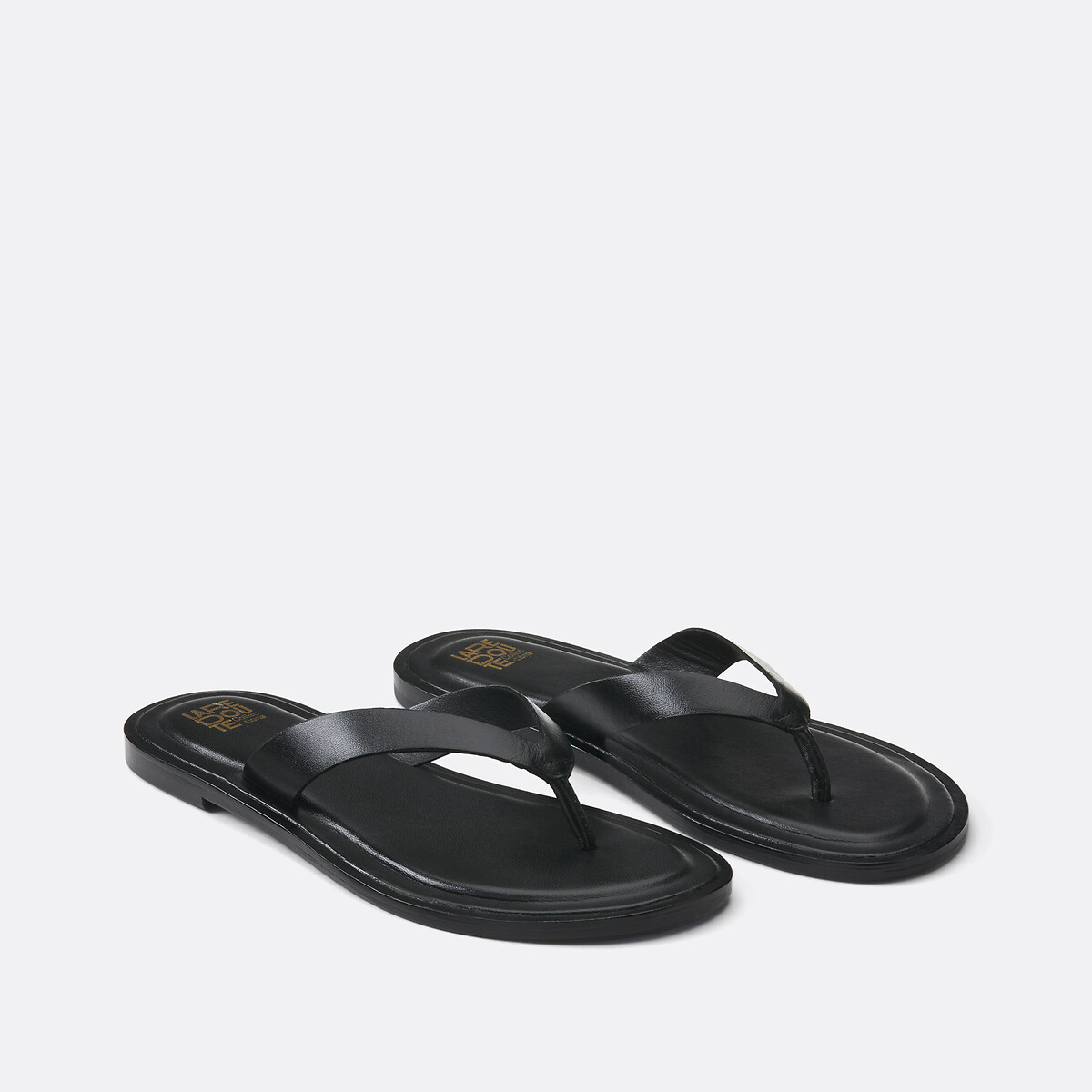 Mules plates entre-doigts noir, LA REDOUTE COLLECTIONS