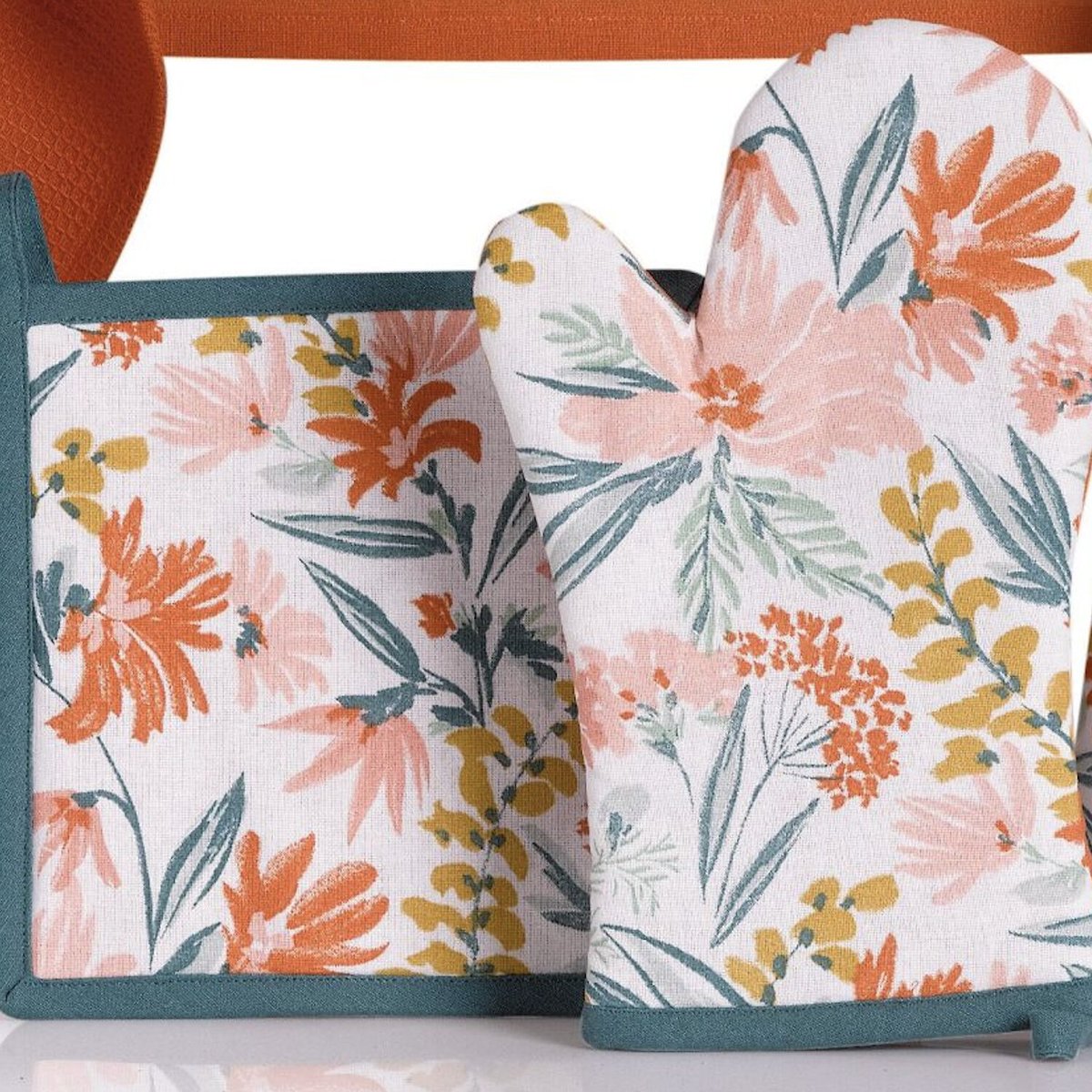 Gant et manique imprimés multicolore, C DESIGN HOME TEXTILE