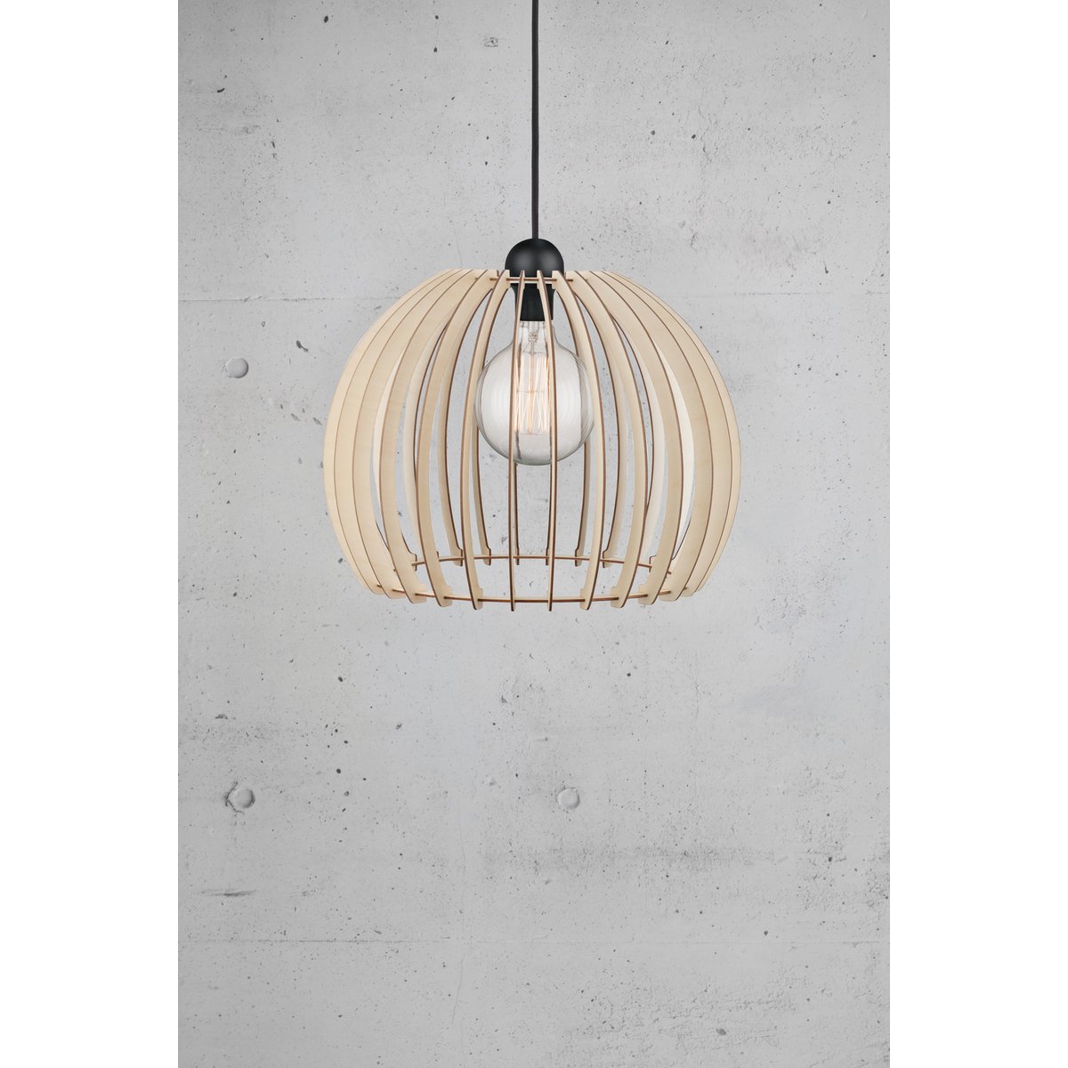 Suspension style naturel en bois, CHINO nature (marron), NORDLUX