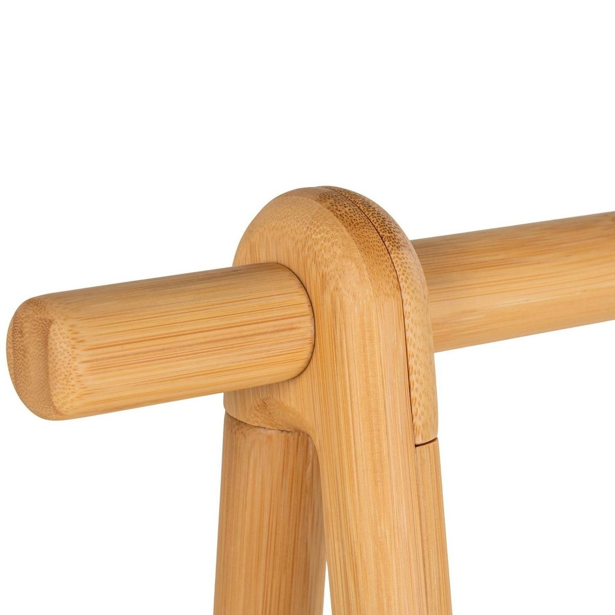 Portant à vêtements en bambou 164 cm TALLINN bois naturel, PIER IMPORT