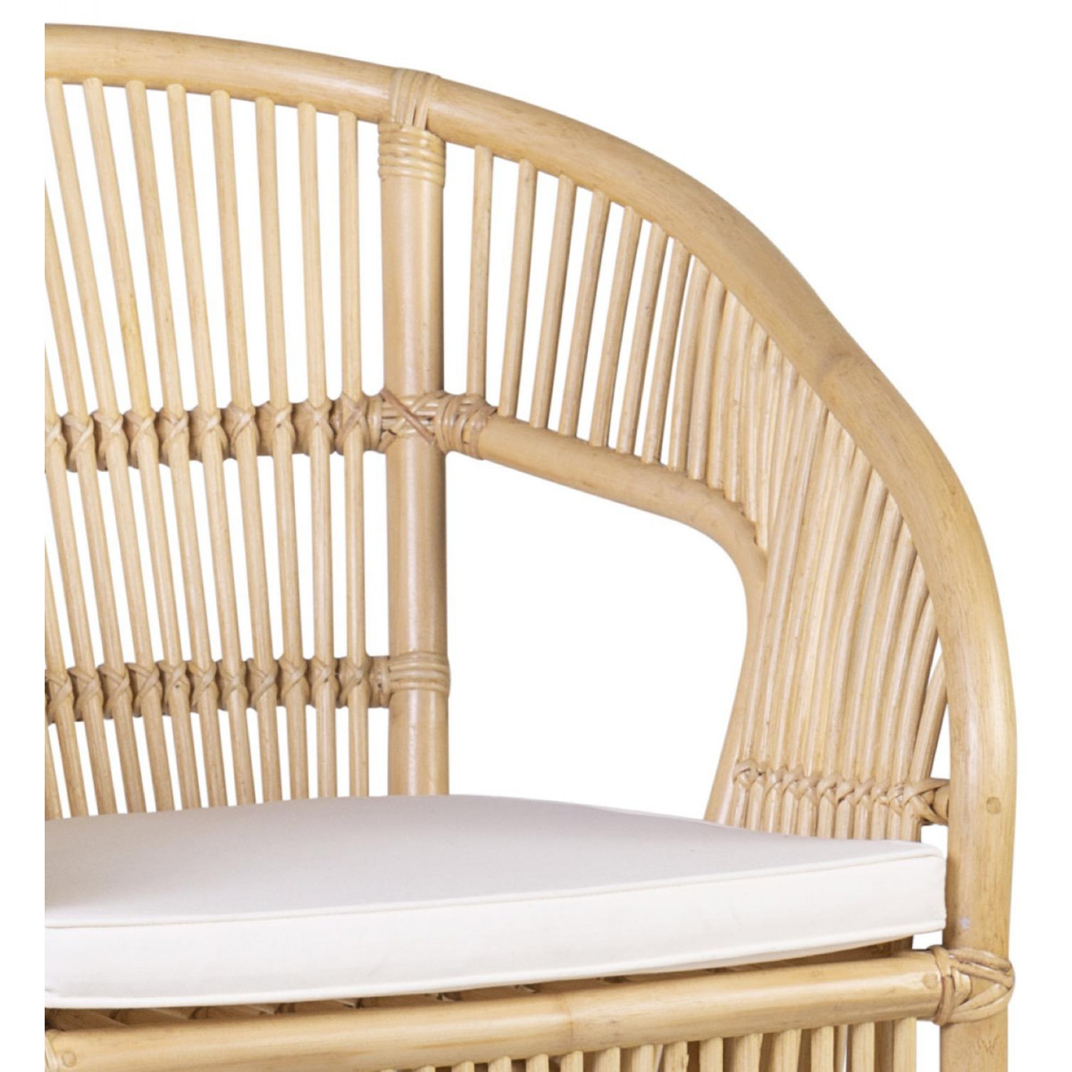 Fauteuil rotin naturel, DECORATION D’AUTREFOIS