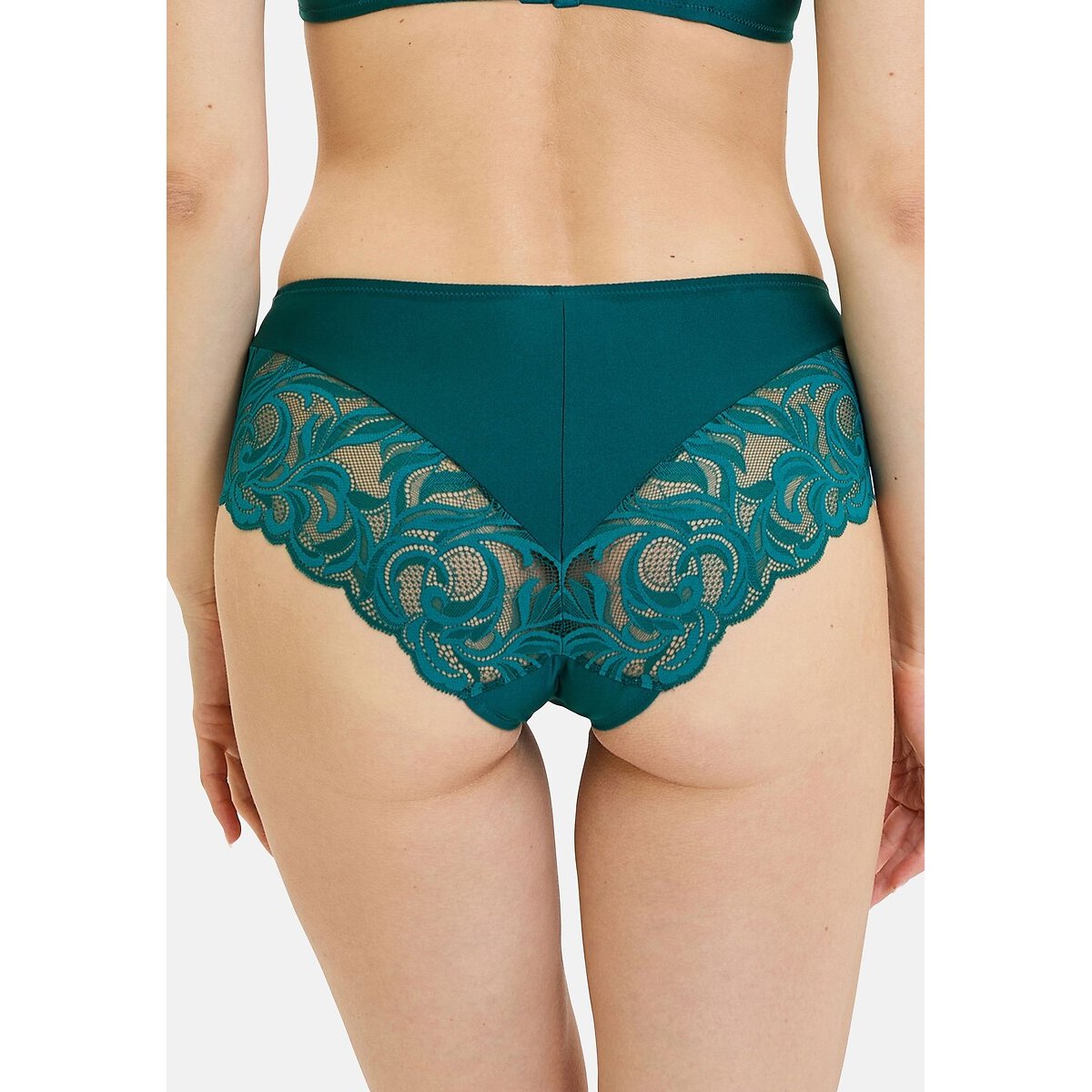 Culotte in pizzo CARLA verde, SANS COMPLEXE