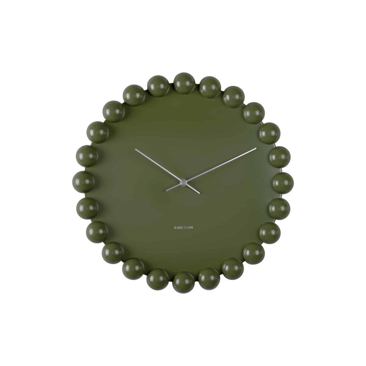 Horloge Murale Métal CADIZ DOTTY vert, KARLSSON