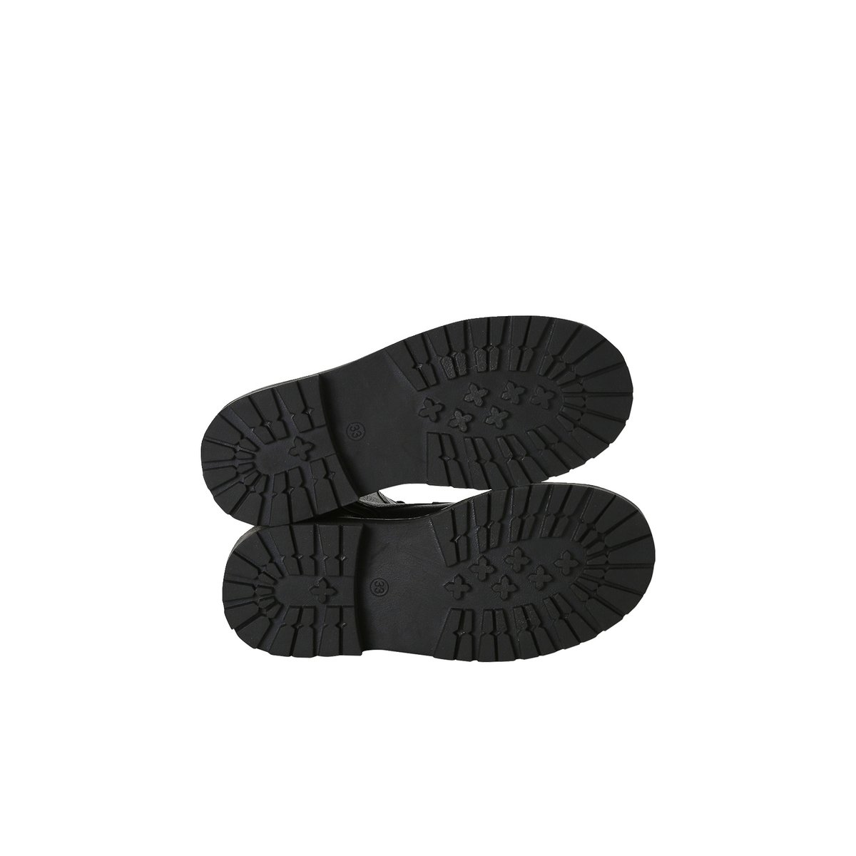 Boots cuir à lacets et zip noir, VERTBAUDET