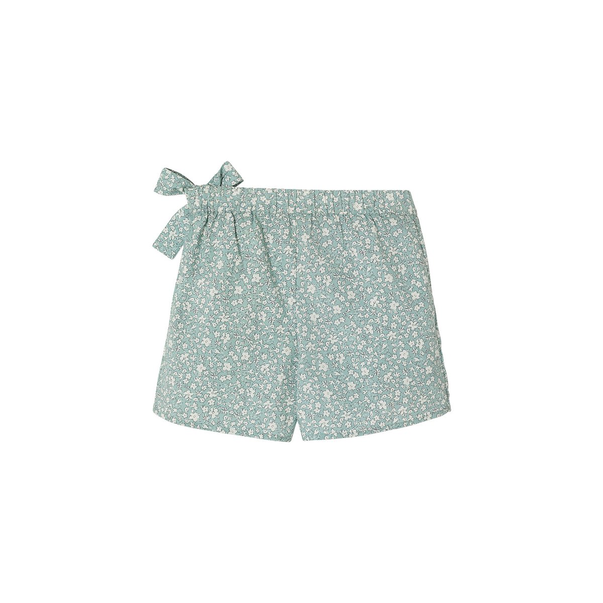 Jupe-short imprimée vert d'eau, VERTBAUDET