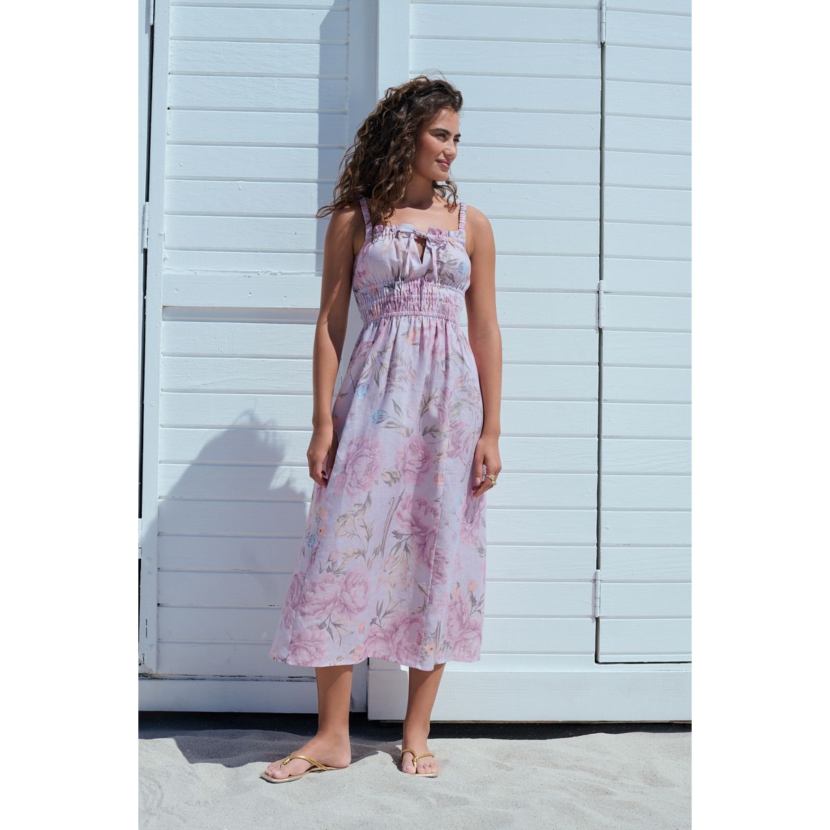 Robe mi-longue violet lilas, NEXT