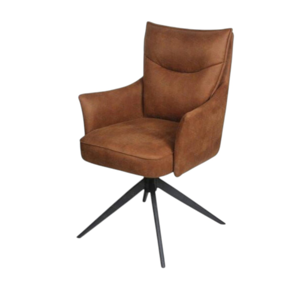 Fauteuil de table pivotant (lot de 2) LOMBARDIE marron, PIER IMPORT