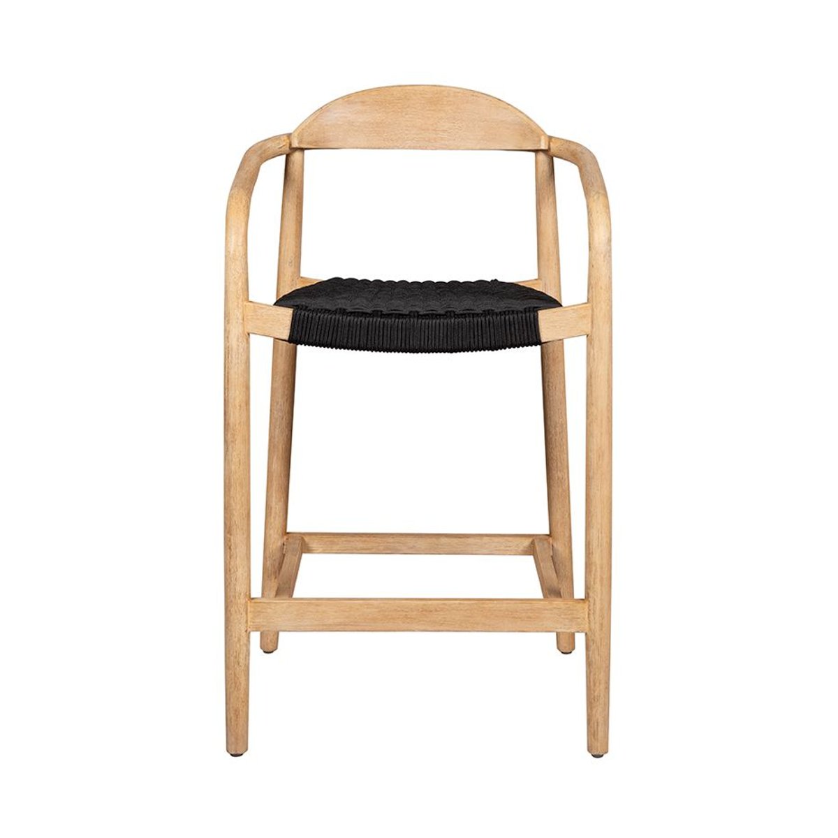 Chaise snack Eucalyptus et corde e noir, ZAGO