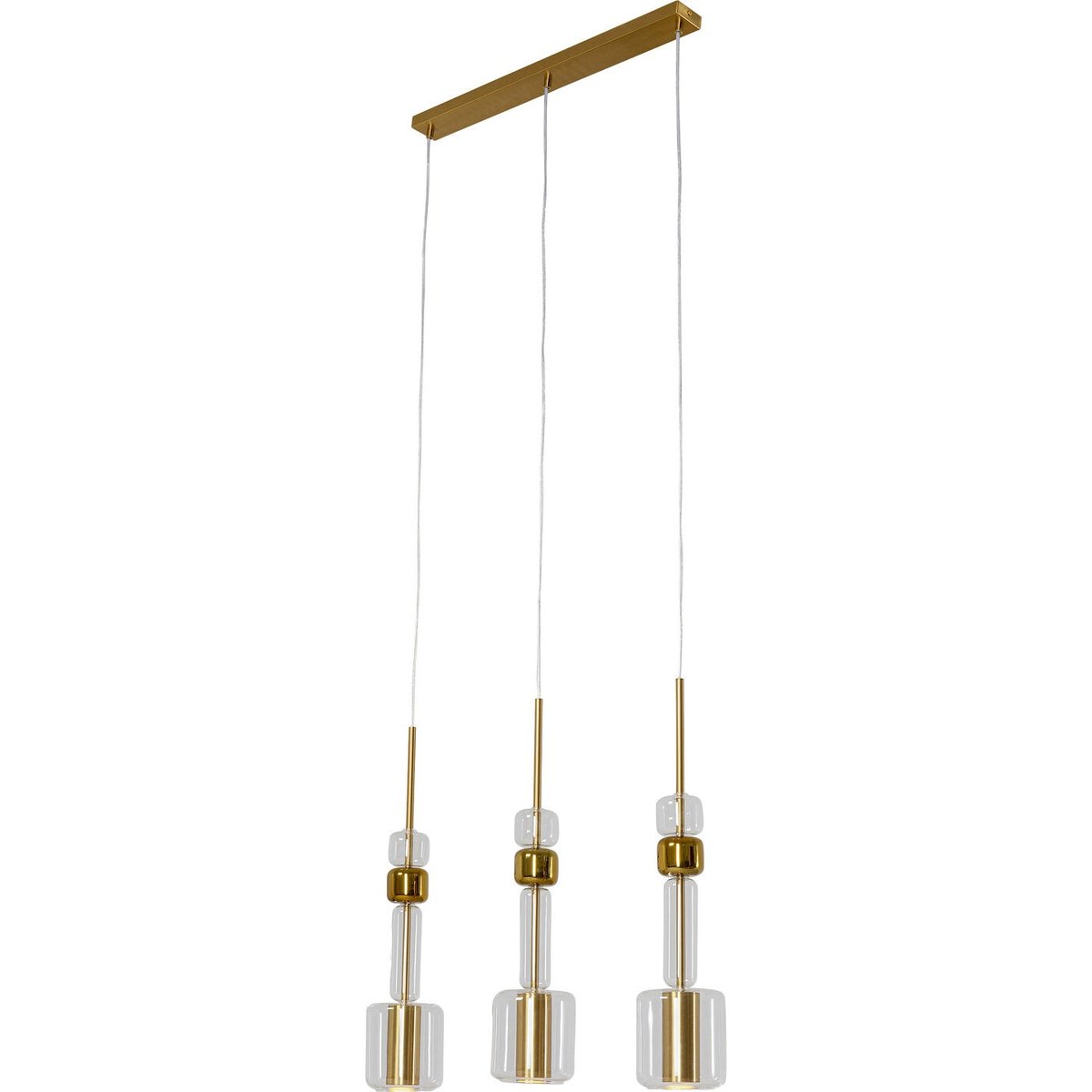 Suspension en verre et acier, CANDY BAR or, KARE DESIGN