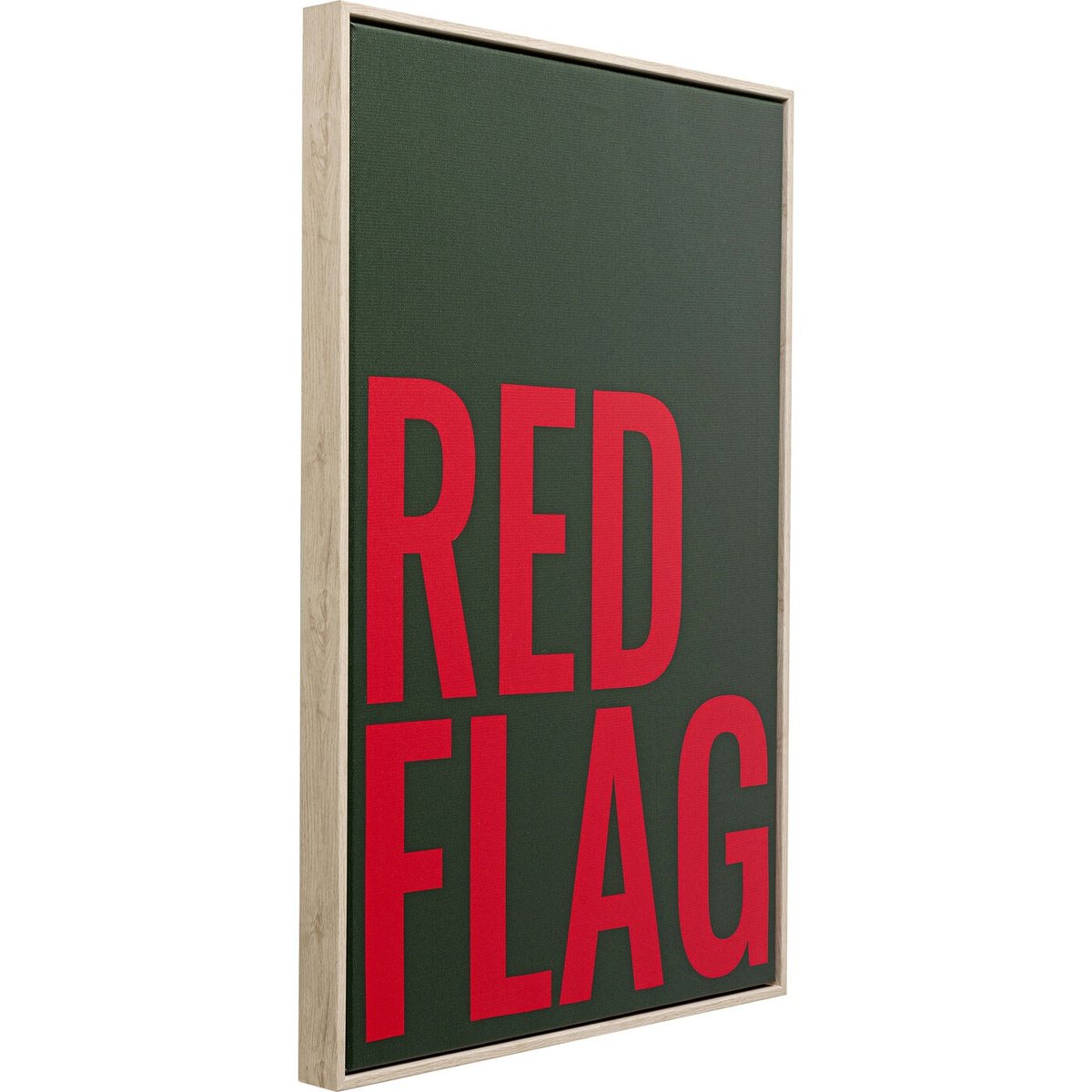 Toile à message, RED FLAG noir, KARE DESIGN